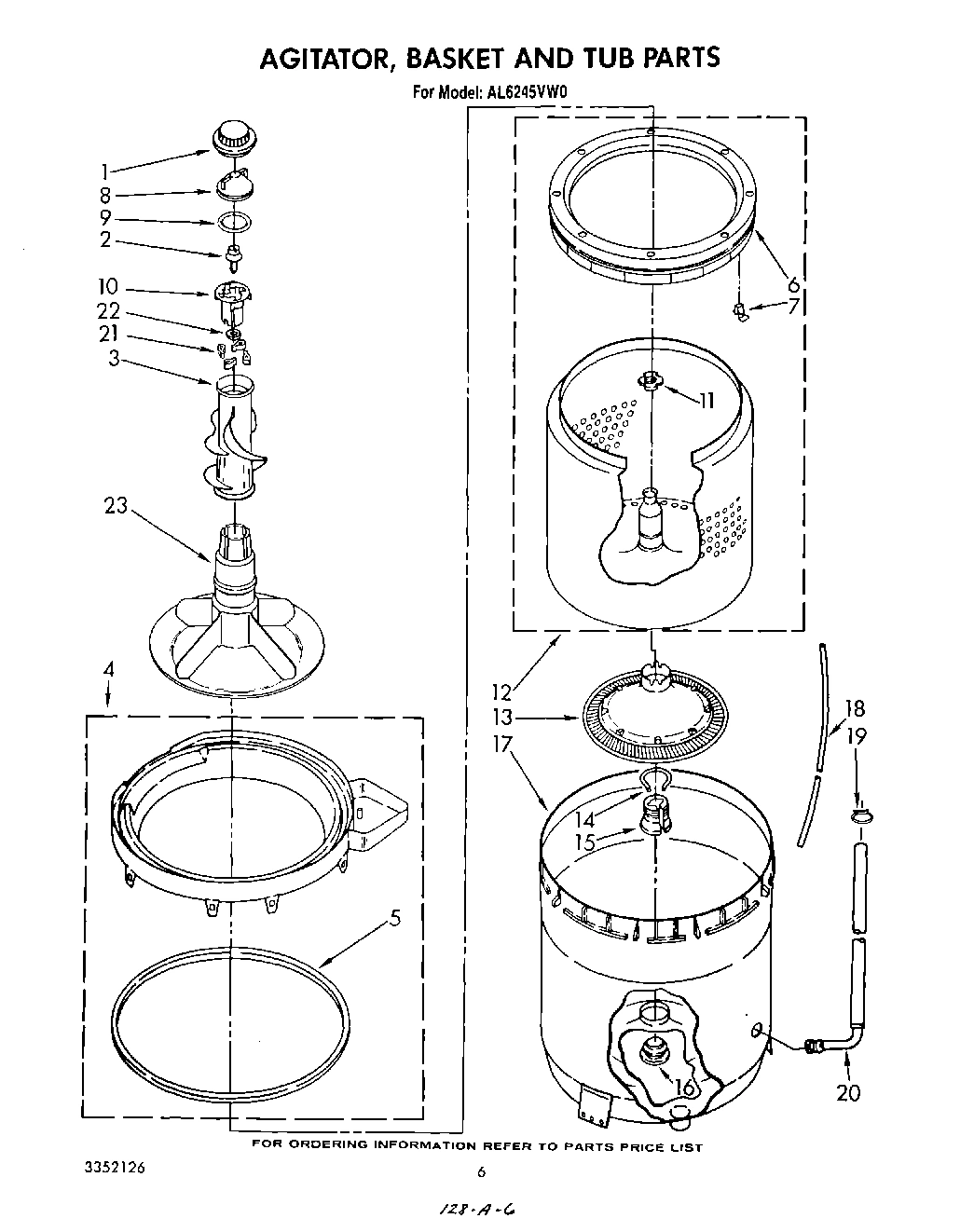 04 - AGITATOR, BASKET AND TUB