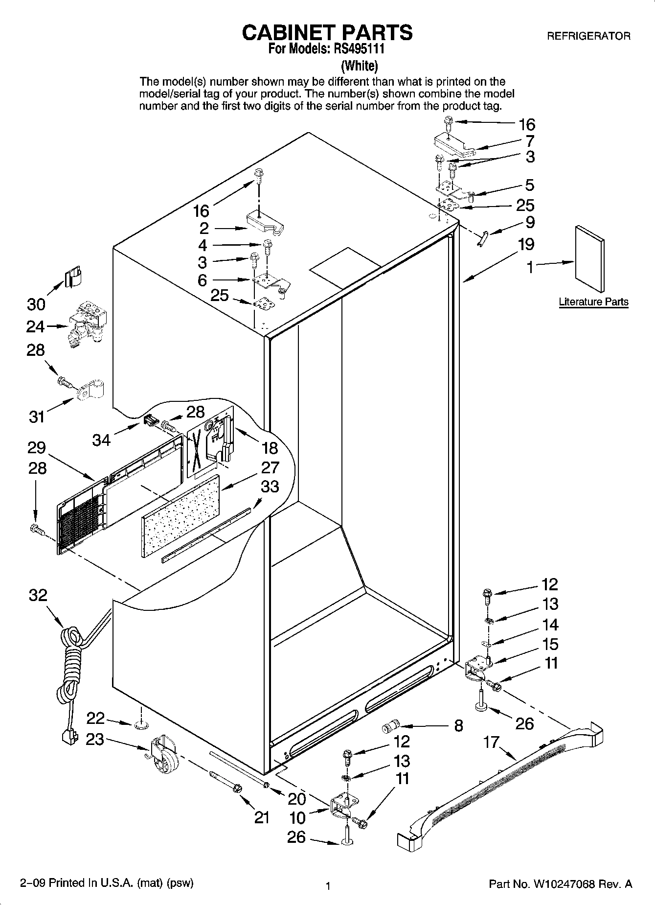 01 - CABINET PARTS