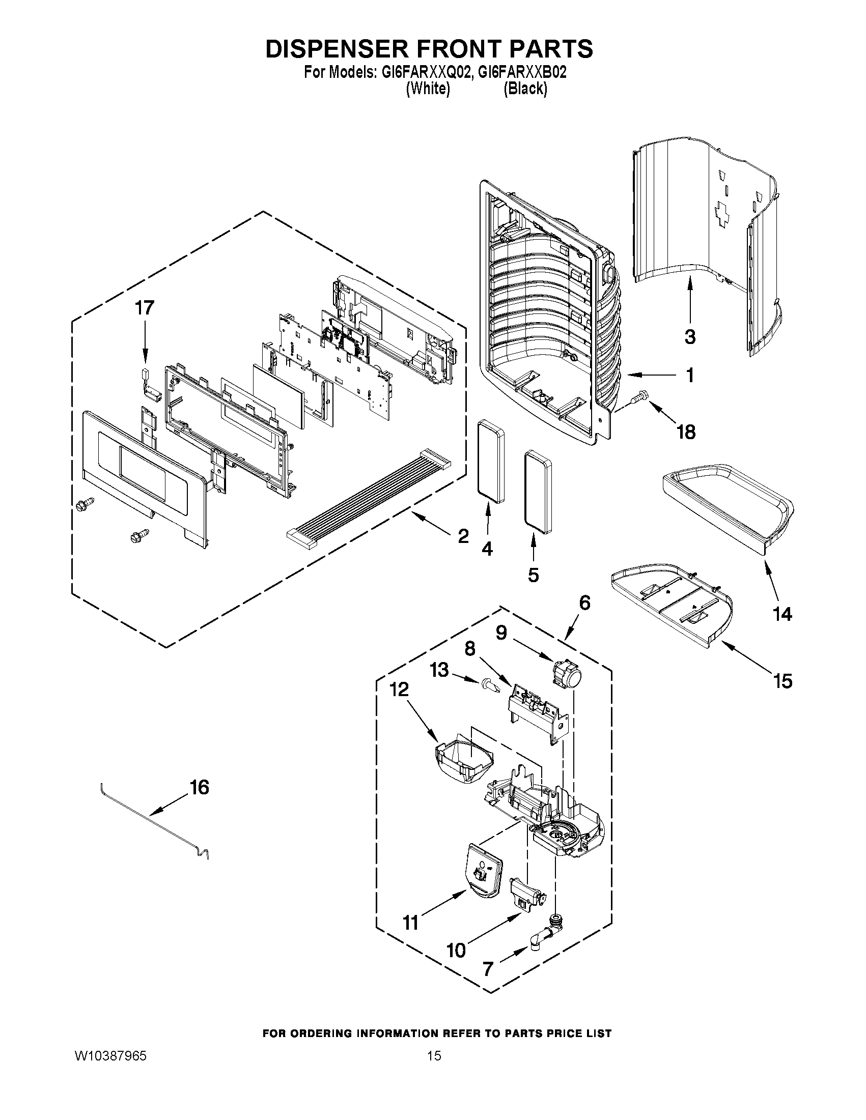 08 - DISPENSER FRONT PARTS