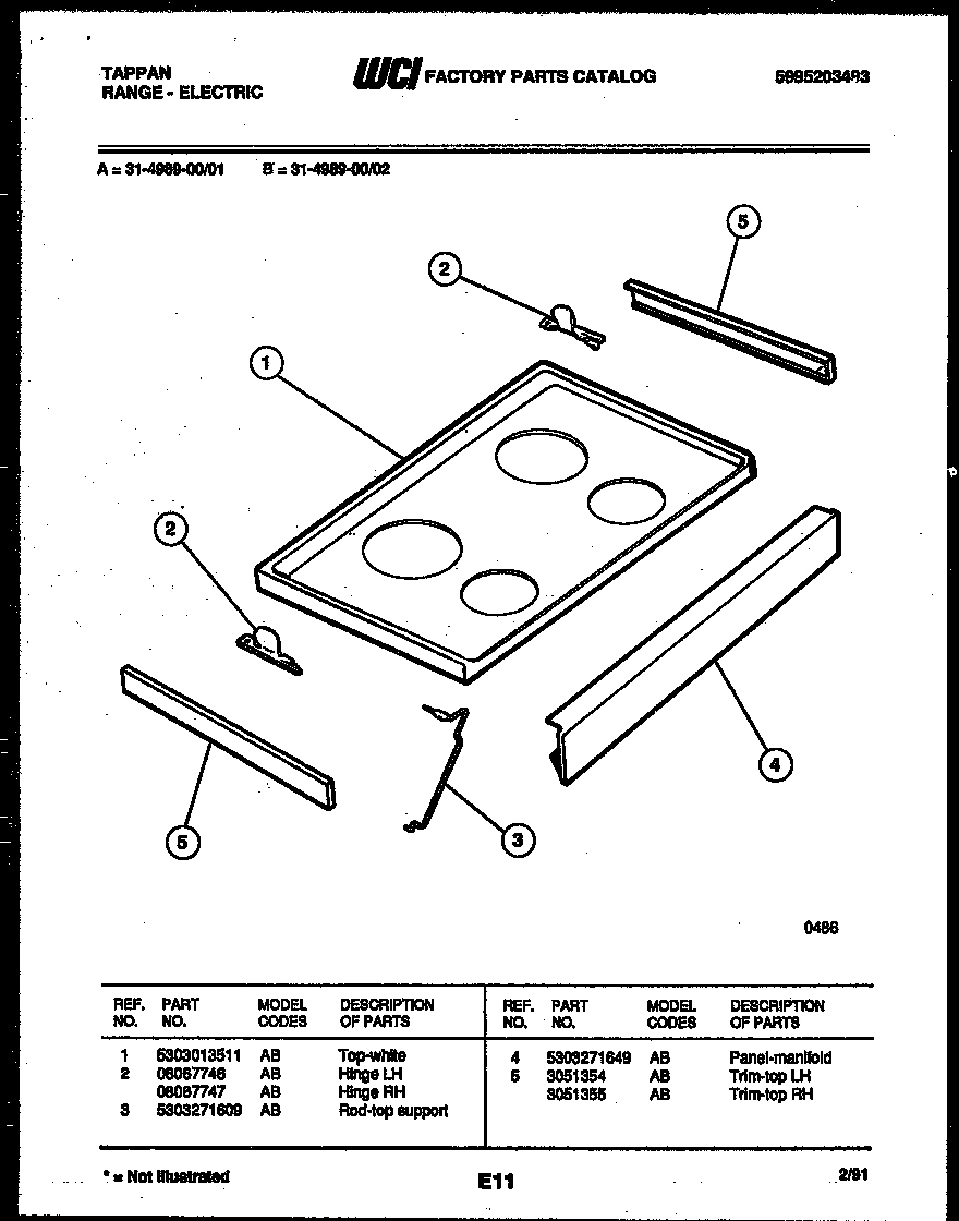03 - COOKTOP PARTS