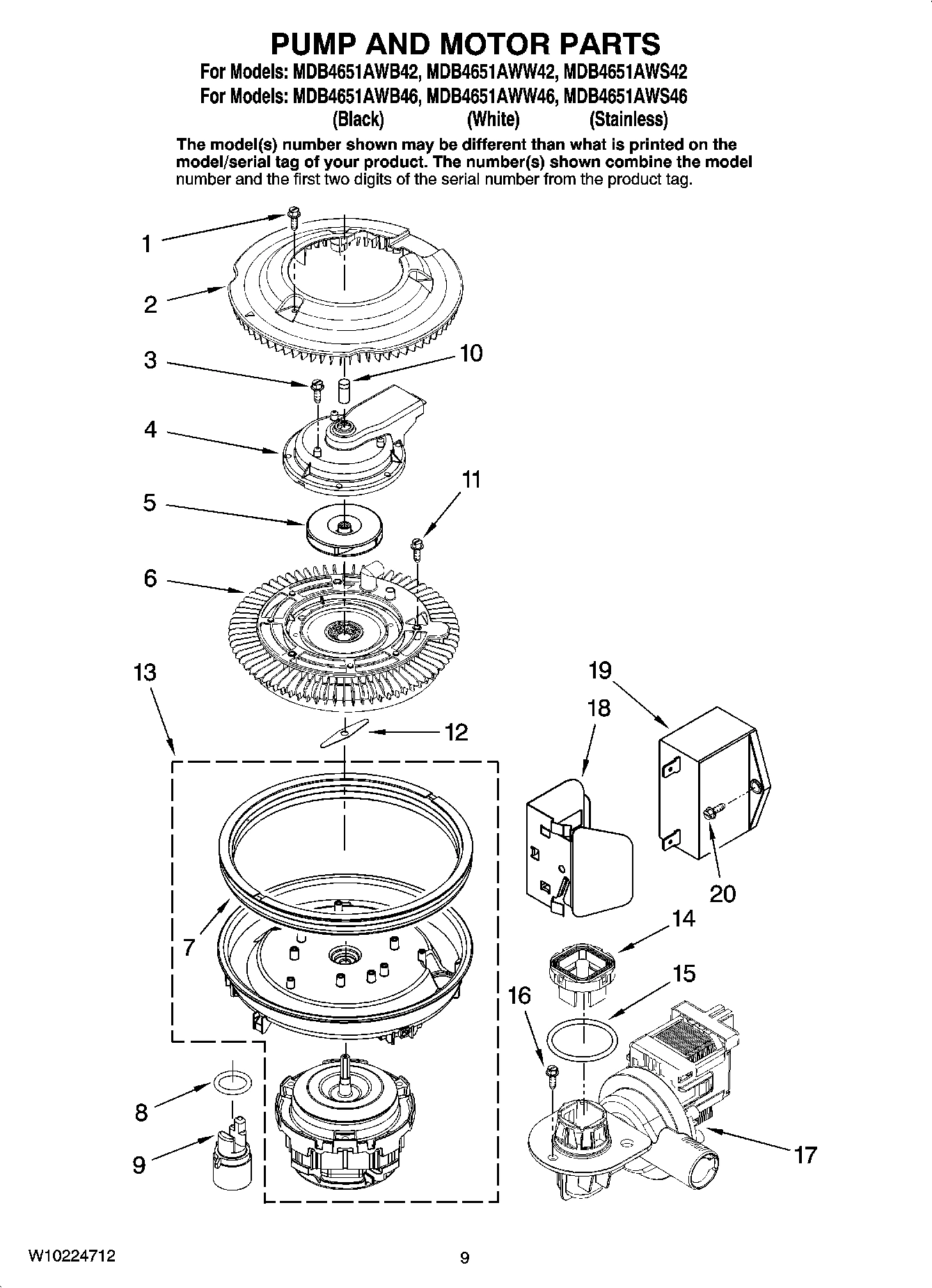 08 - PUMP AND MOTOR PARTS