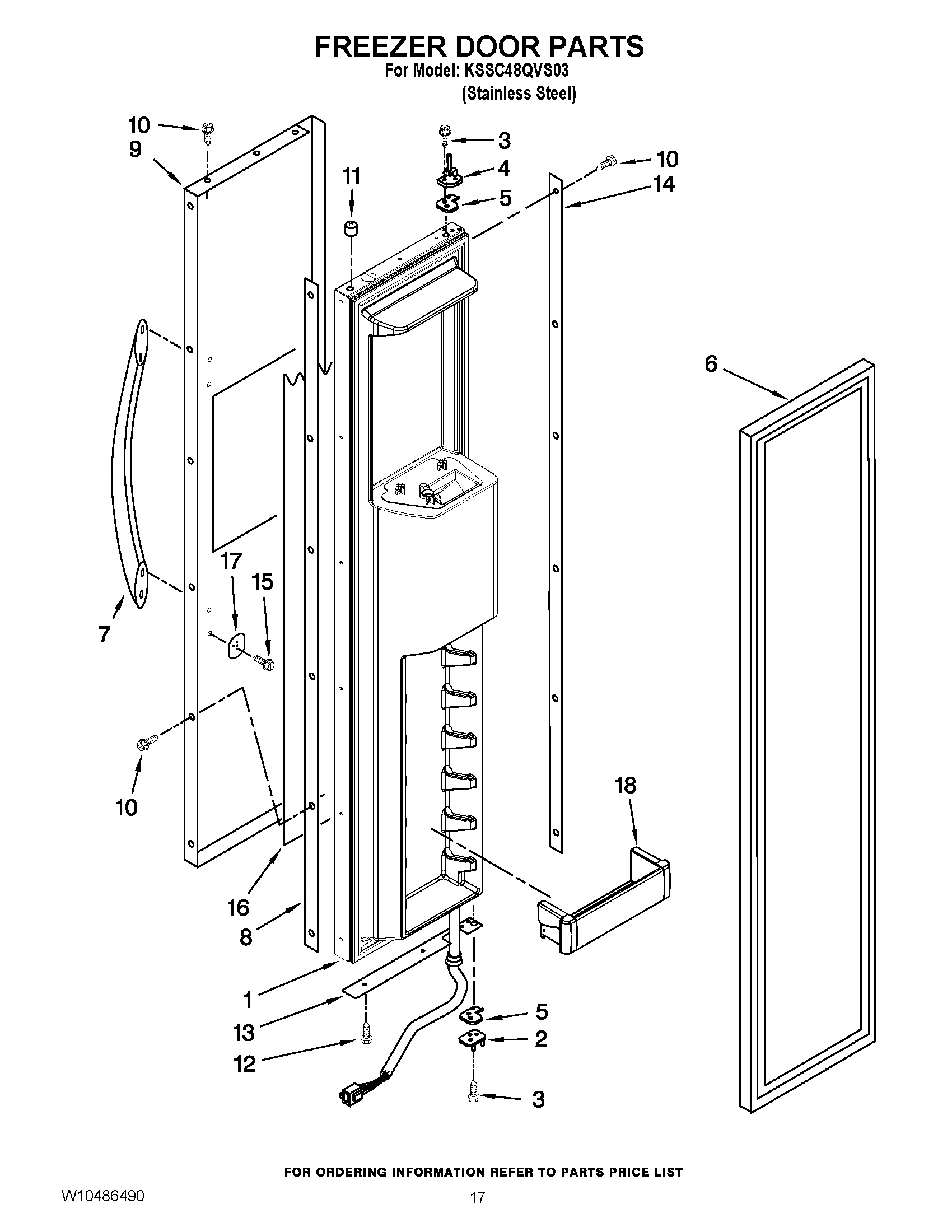 11 - FREEZER DOOR PARTS