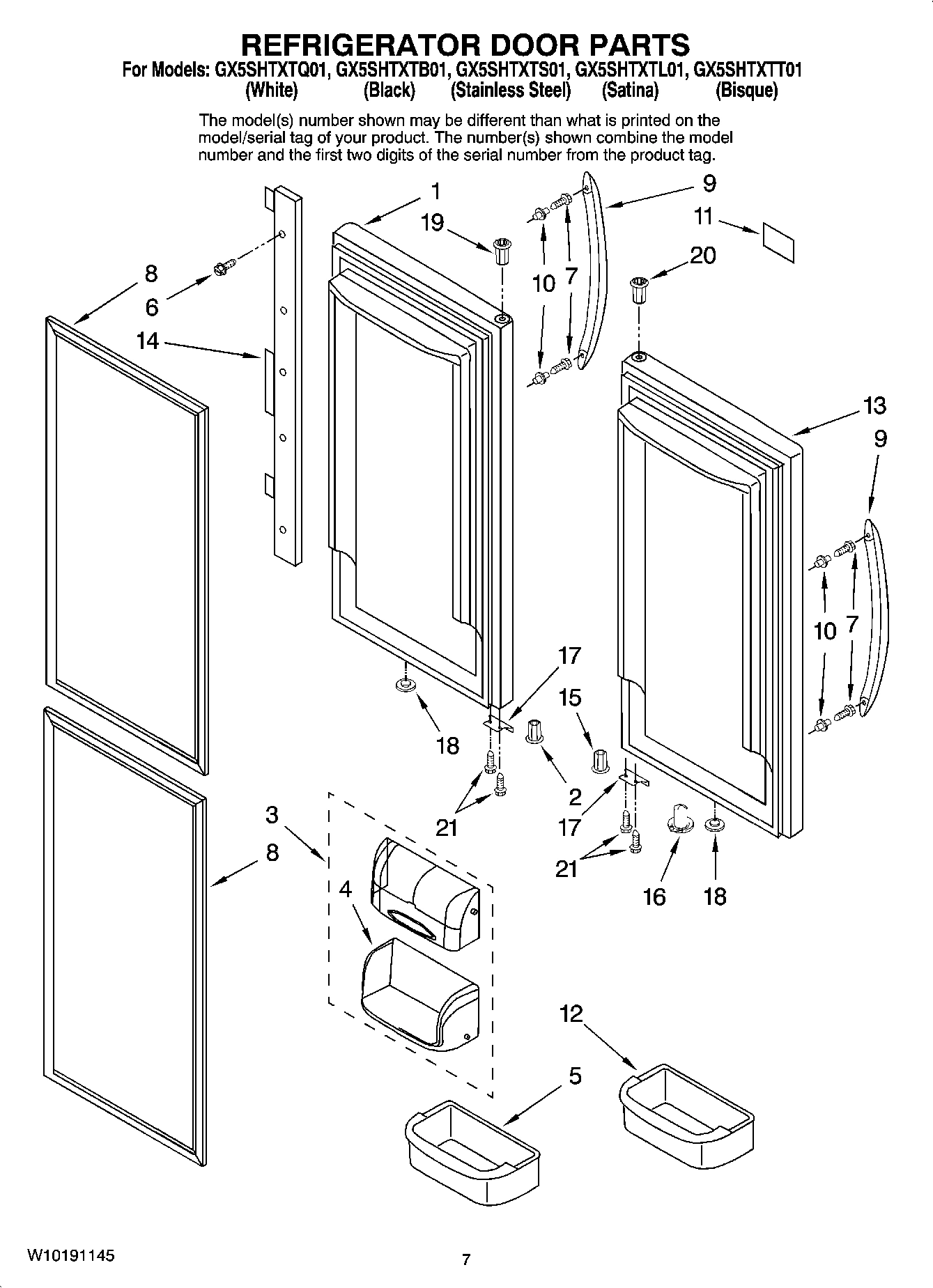 04 - REFRIGERATOR DOOR PARTS