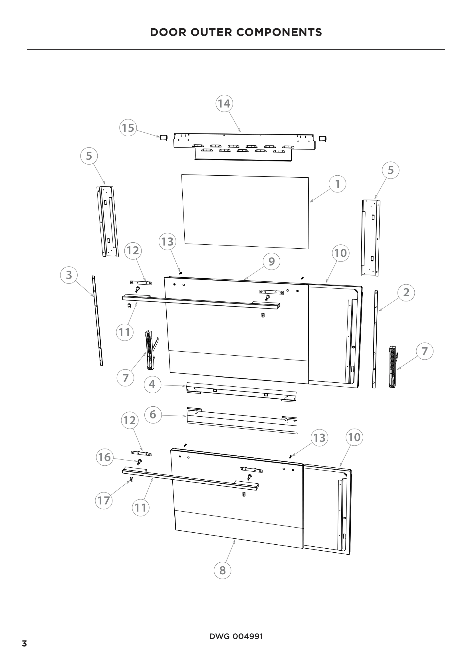 DOOR OUTER COMPONENTS