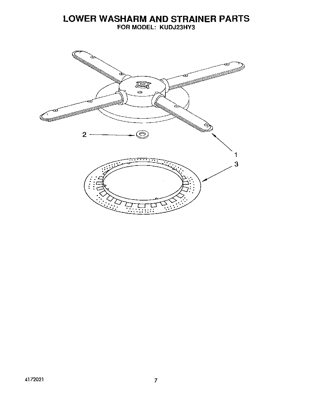 05 - LOWER WASHARM AND STRAINER