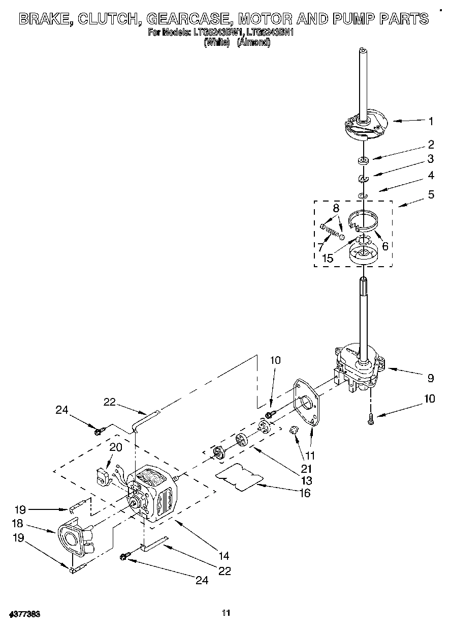 08 - BRAKE, CLUTCH, GEARCASE, MOTOR AND PUMP