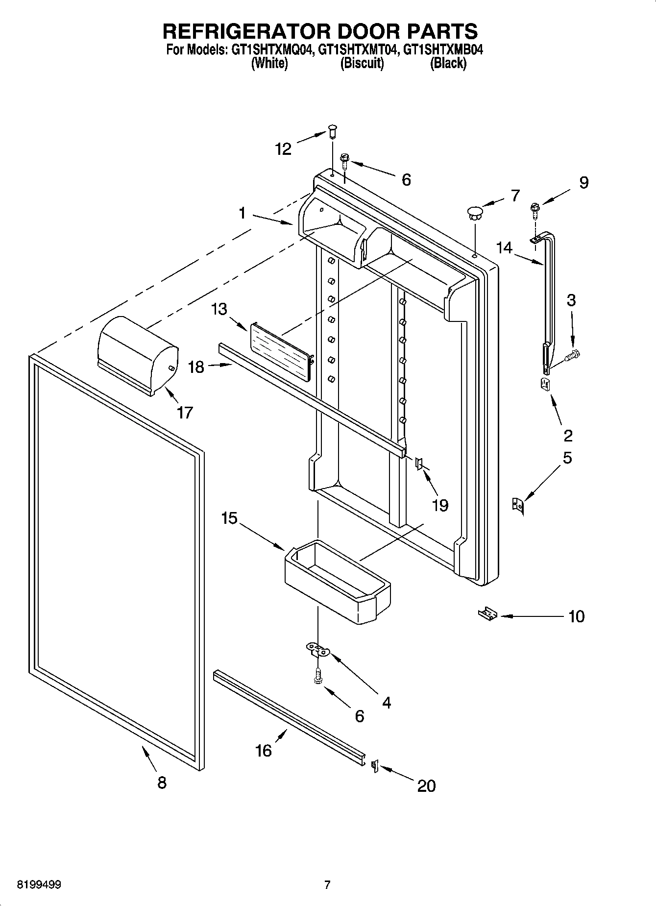 04 - REFRIGERATOR DOOR PARTS