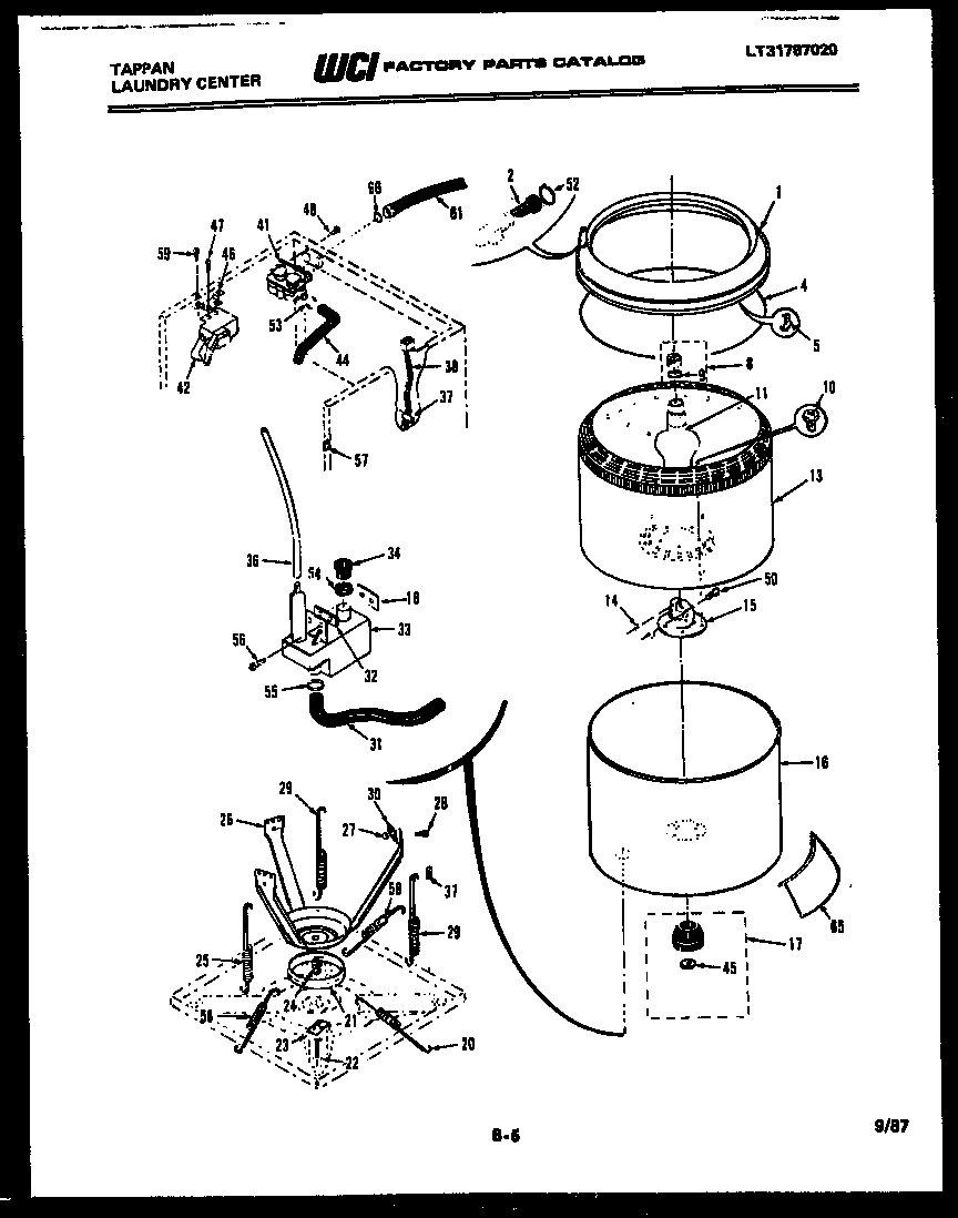 05 - TUBS, WATER VALVE AND LID SWITCH