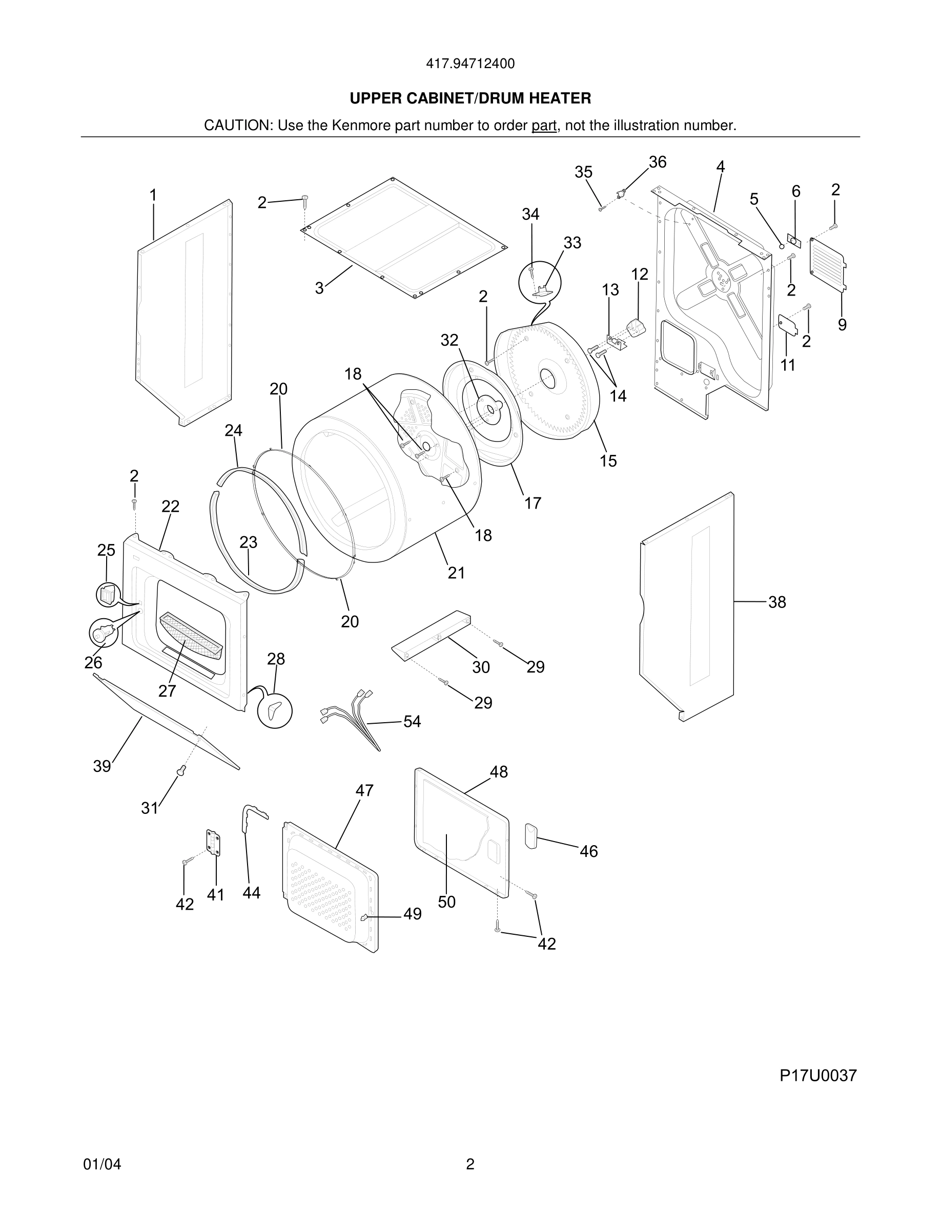 03 - UPPER CABINET/DRUM HEATER