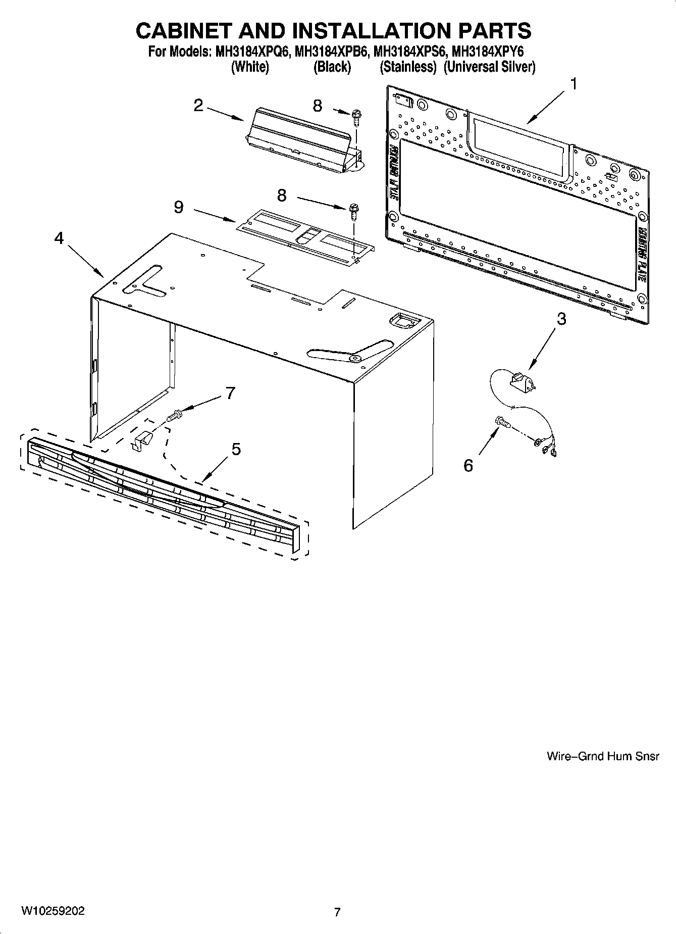 06 - CABINET AND INSTALLATION PARTS