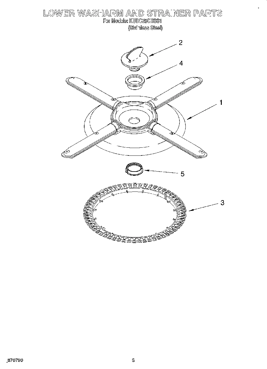 04 - LOWER WASHARM AND STRAINER