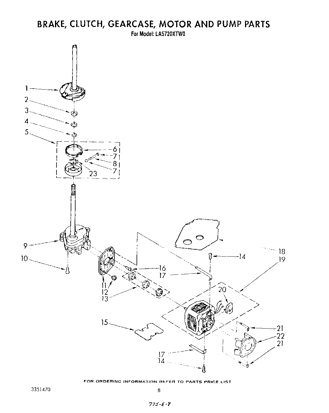 06 - BRAKE, CLUTCH, GEARCASE, MOTOR AND PUMP