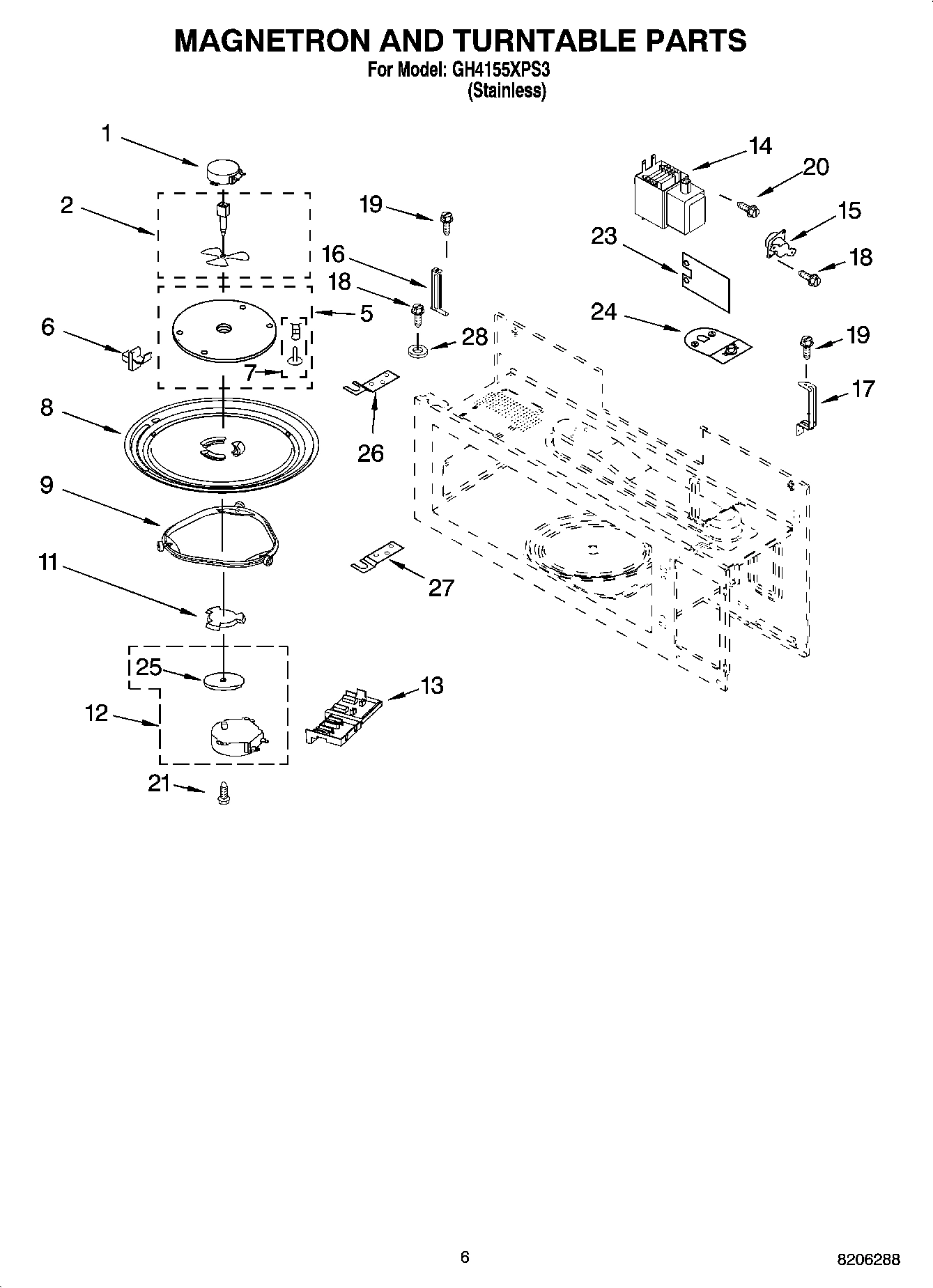 05 - MAGNETRON AND TURNTABLE PARTS