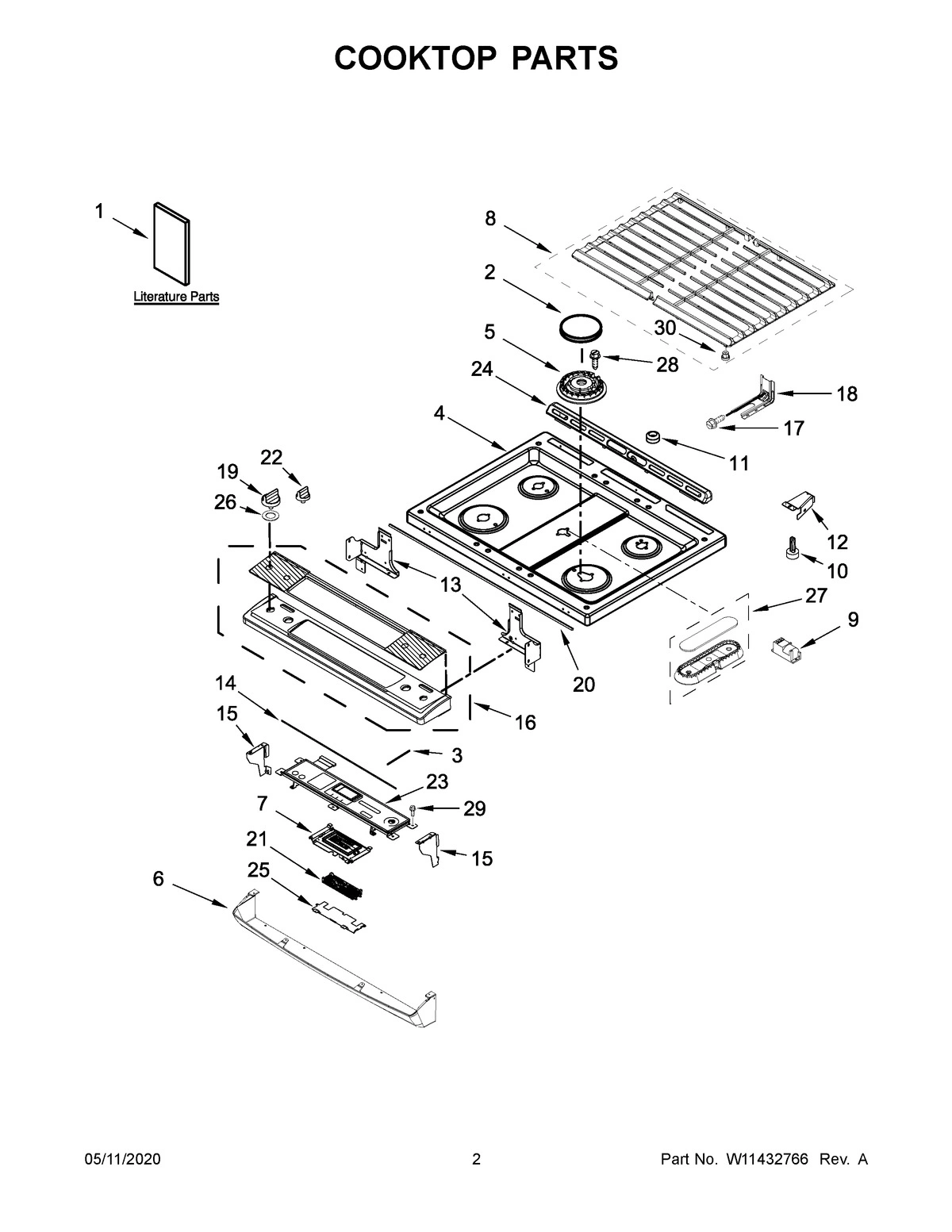 02 - COOKTOP PARTS