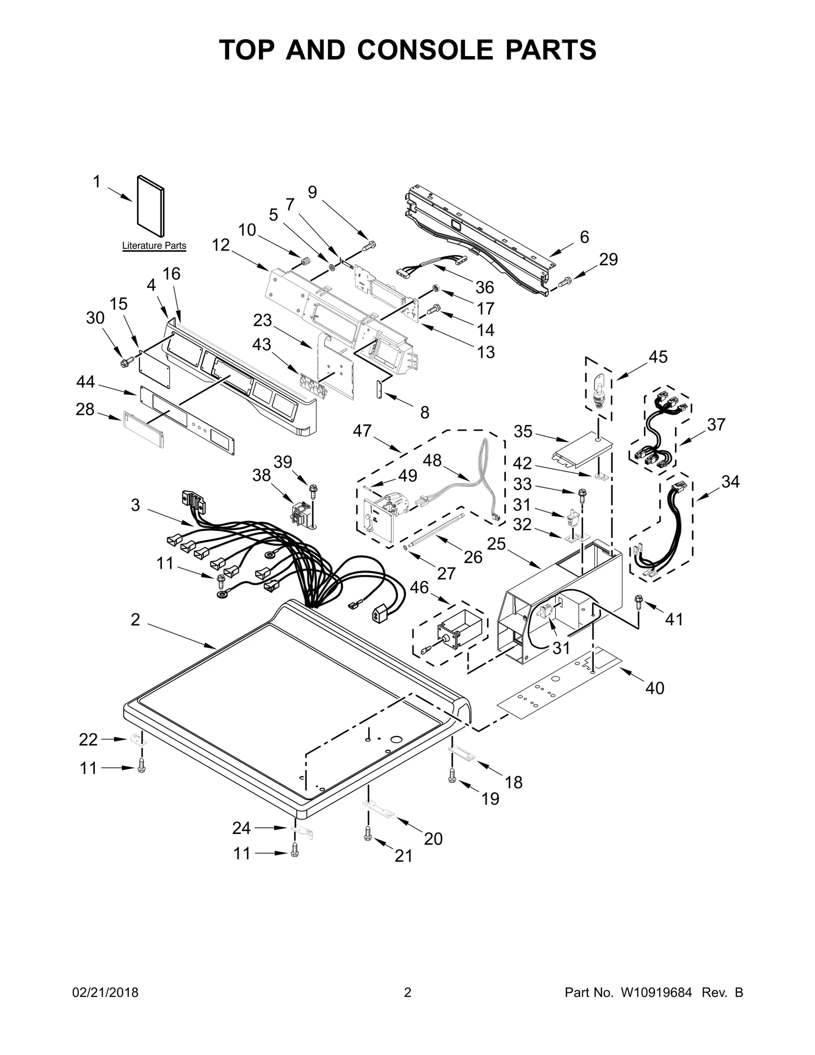 TOP AND CONSOLE PARTS