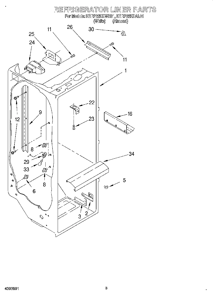 02 - REFRIGERATOR LINER