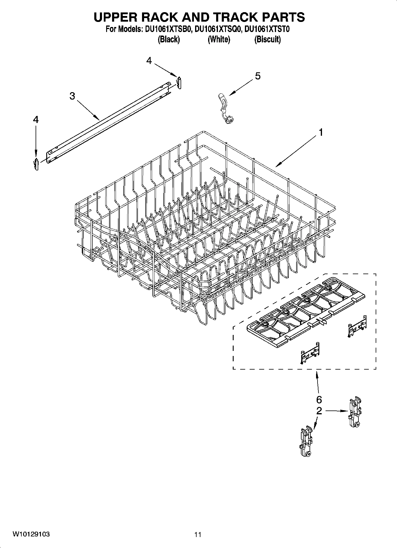 09 - UPPER RACK AND TRACK PARTS