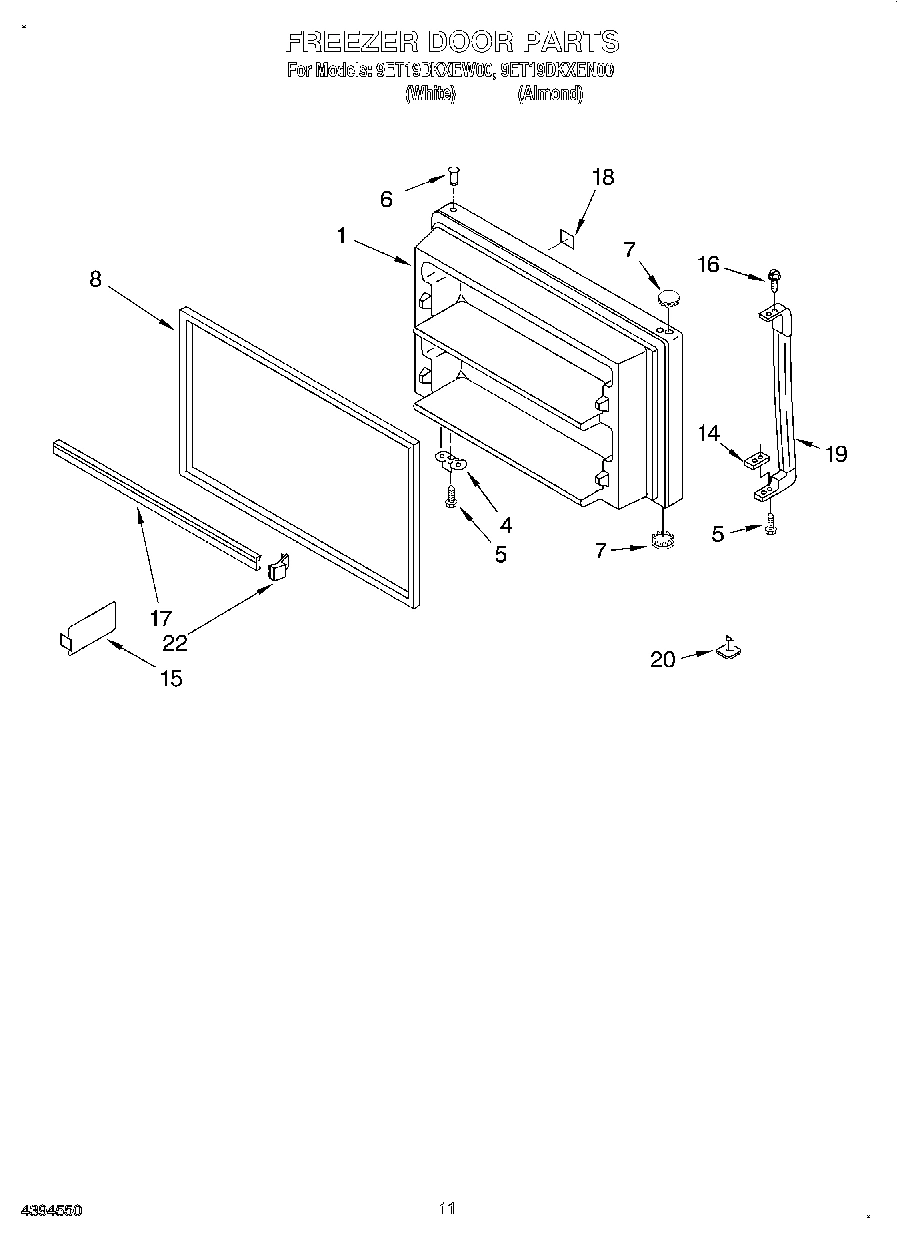 06 - FREEZER DOOR, LIT/OPTIONAL