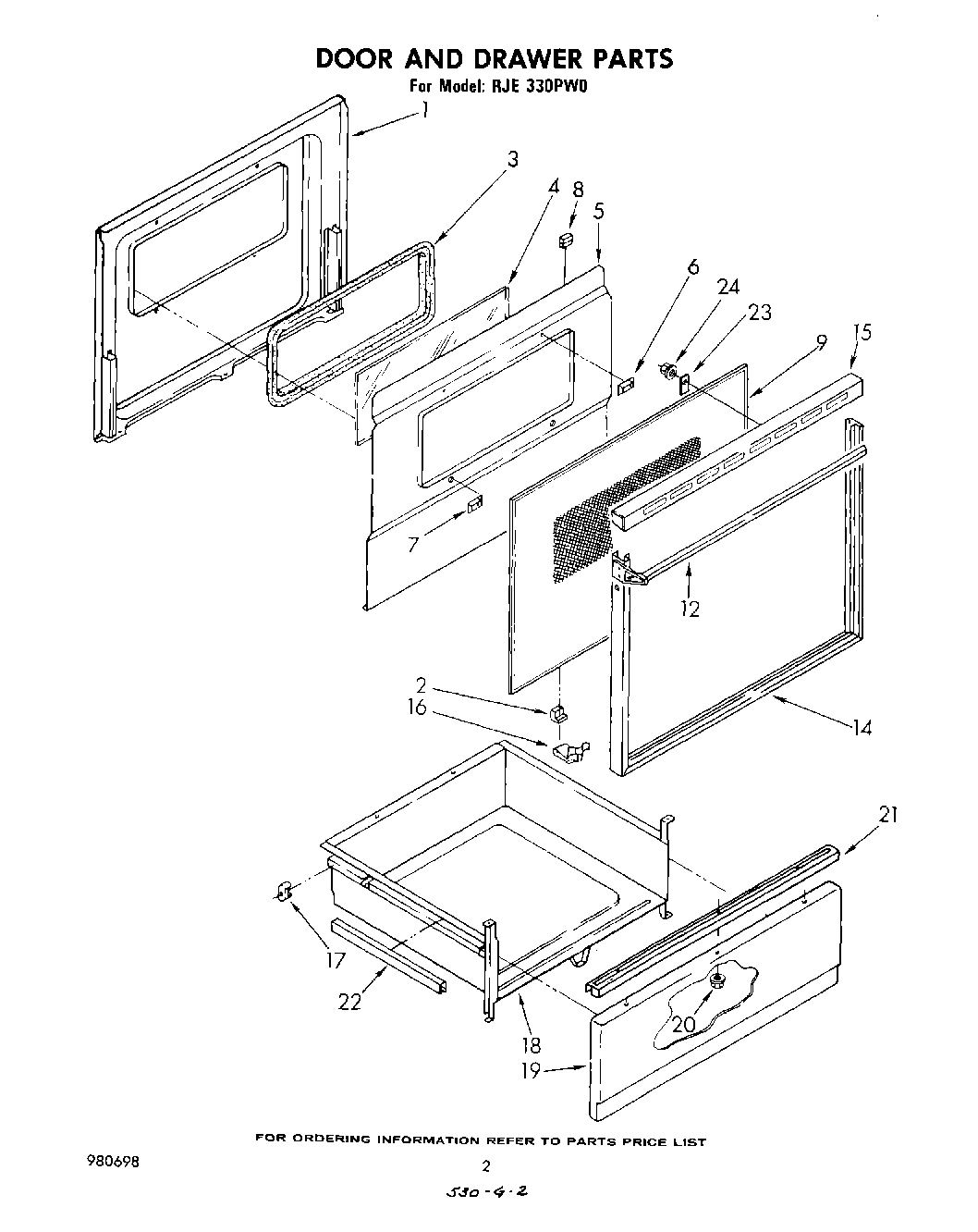 02 - DOOR AND DRAWER, LIT/OPTIONAL