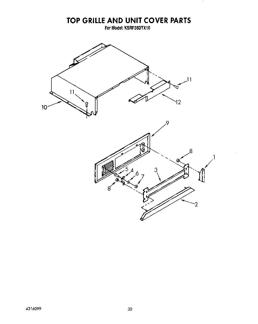 17 - TOP GRILLE AND UNIT COVER