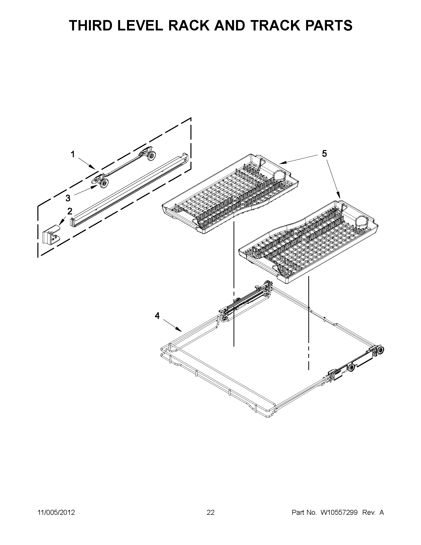 11 - THIRD LEVEL RACK AND TRACK PARTS