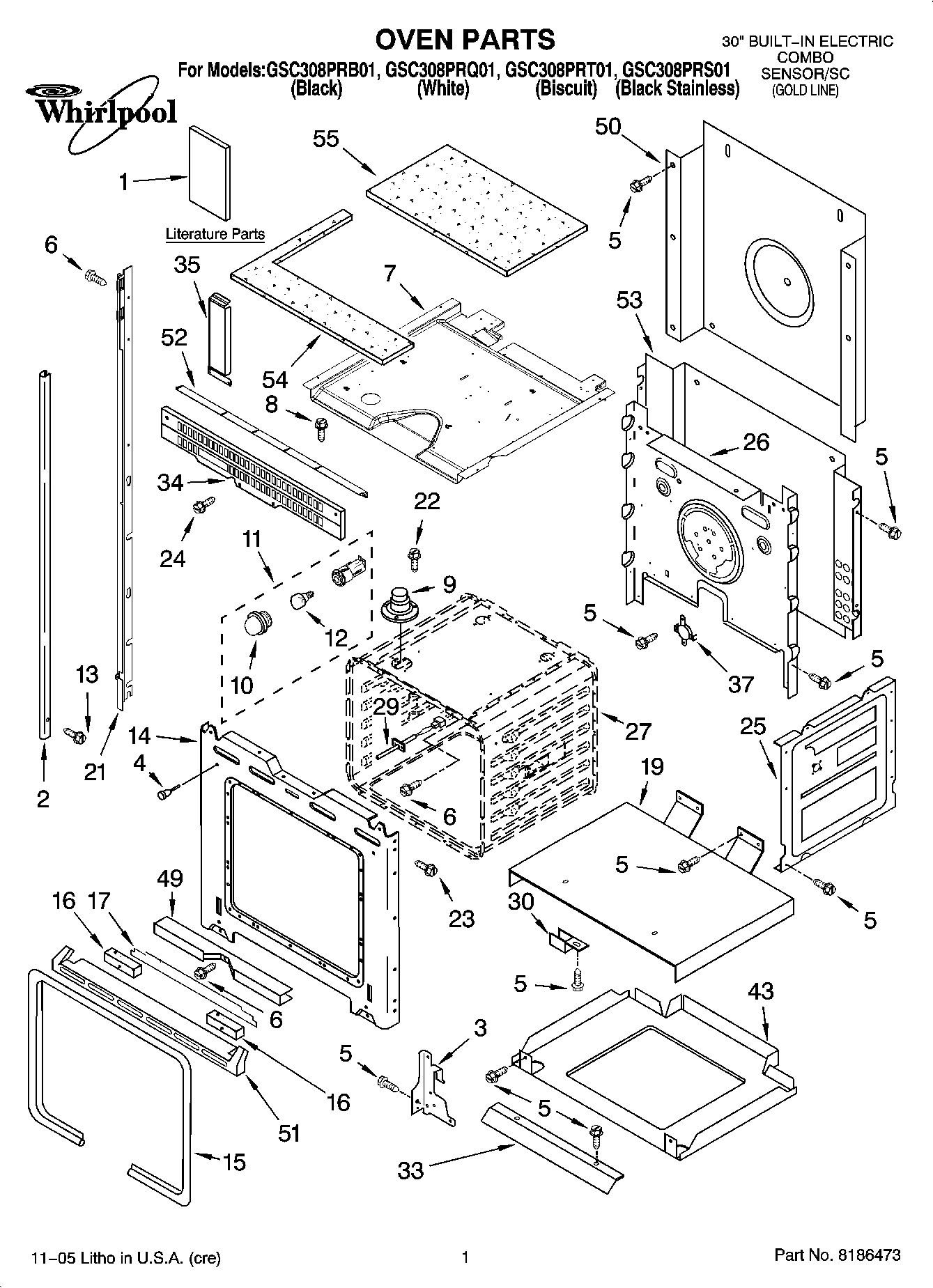 01 - OVEN PARTS