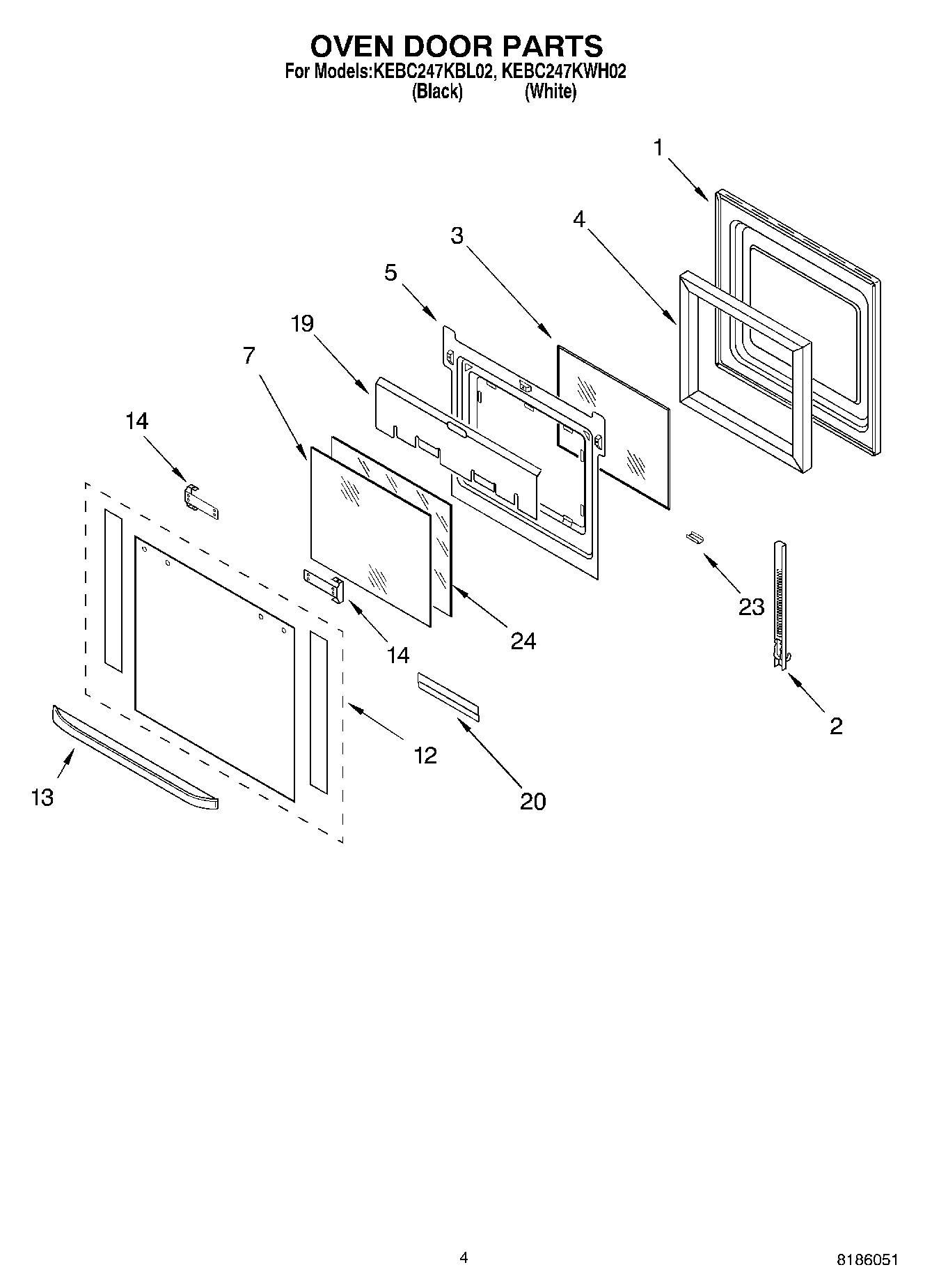 03 - OVEN DOOR PARTS