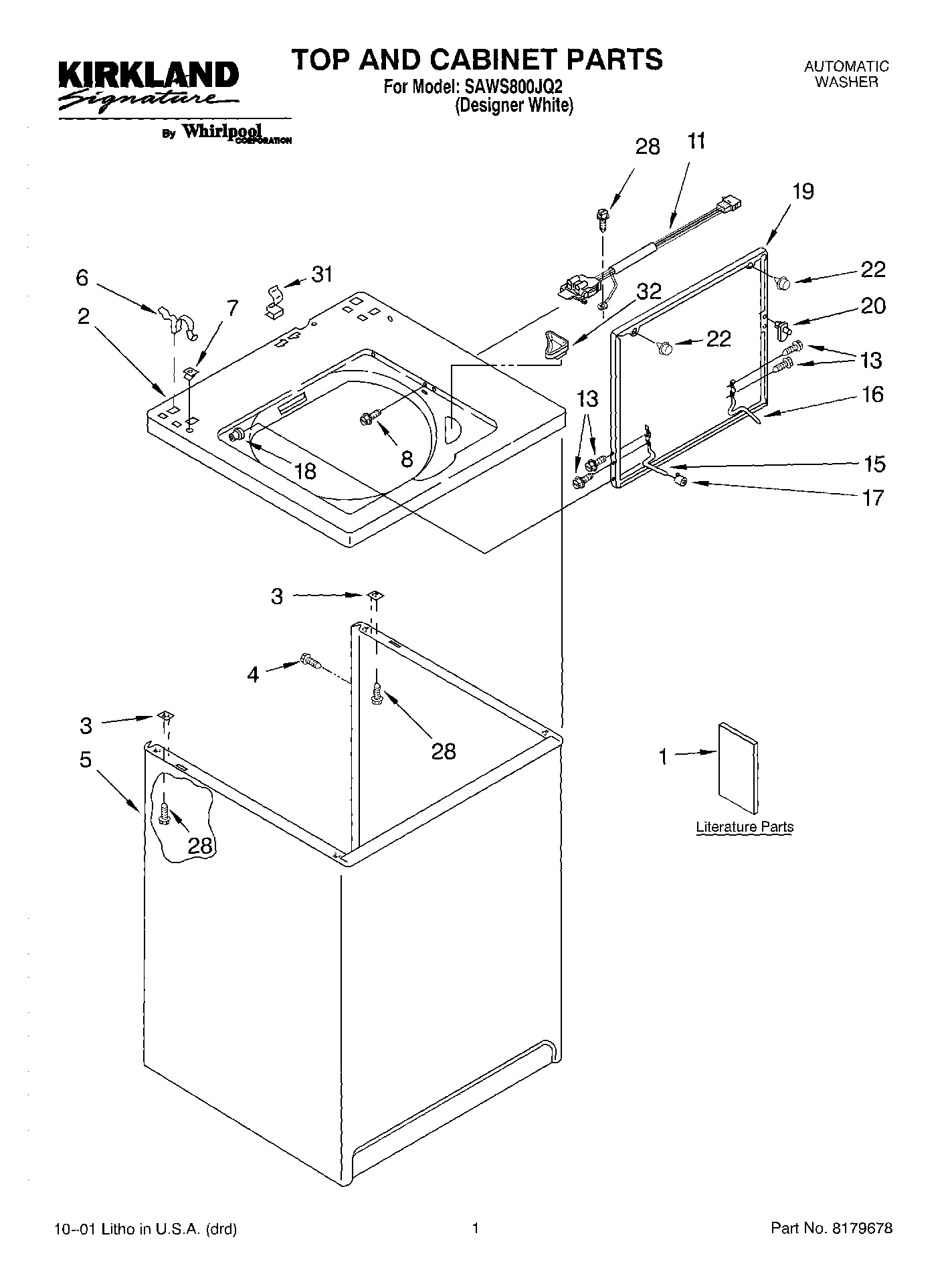 01 - TOP AND CABINET, LITERATURE