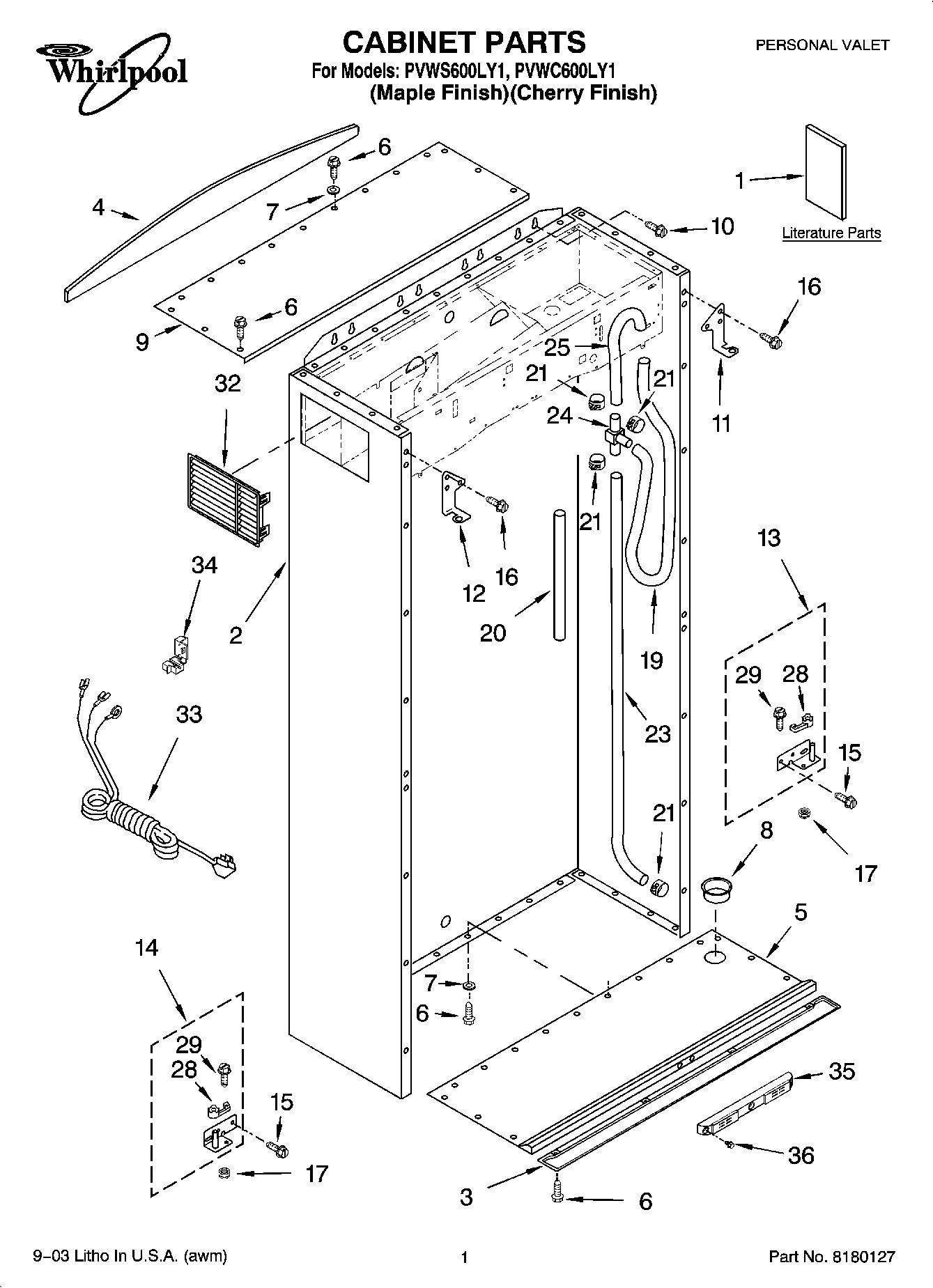 01 - CABINET PARTS