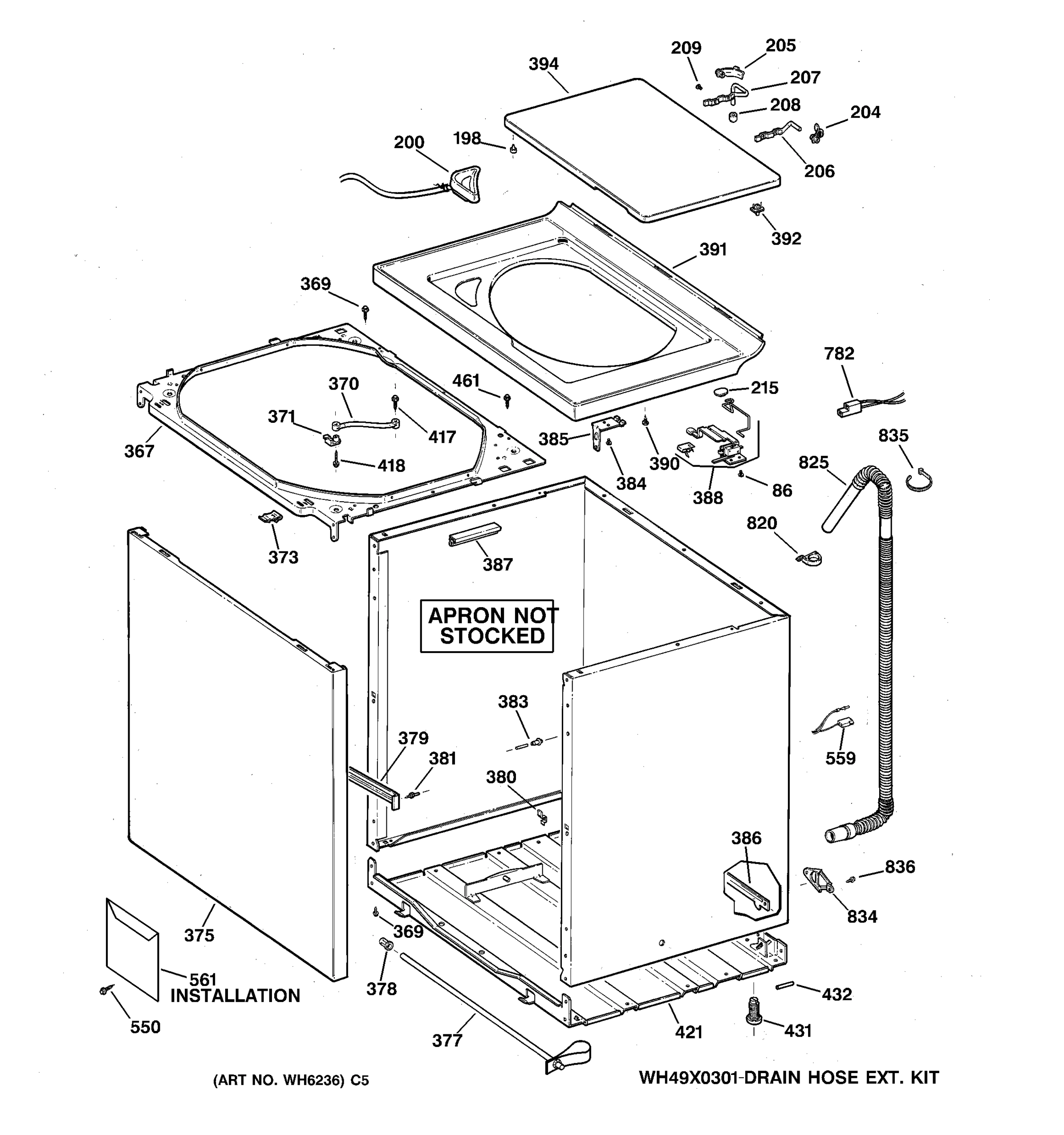 CABINET, COVER & FRONT PANEL
