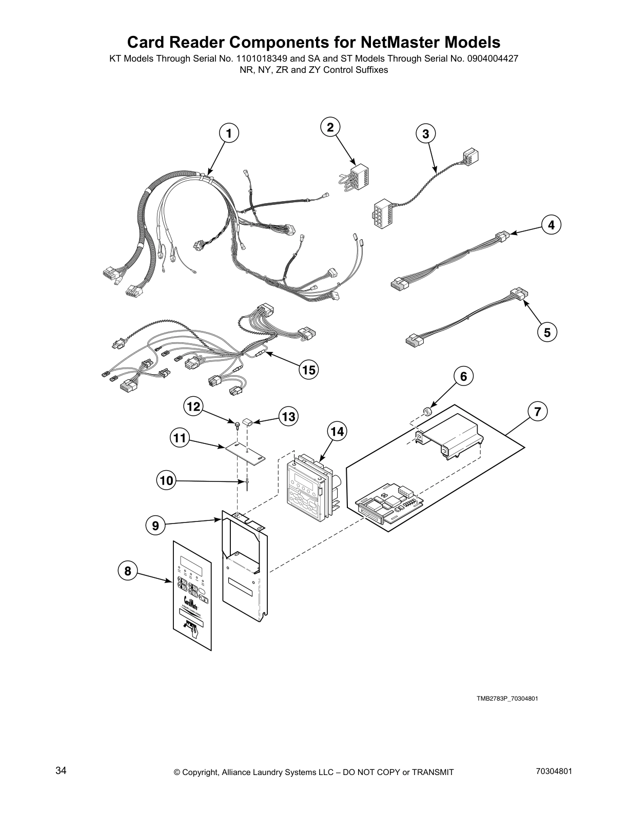 Card Reader Components for NetMaster Models