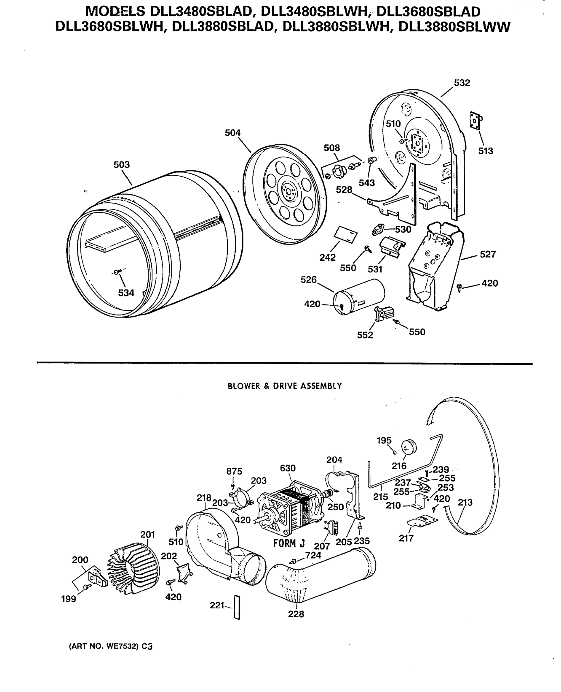BLOWER & DRIVE ASSEMBLY