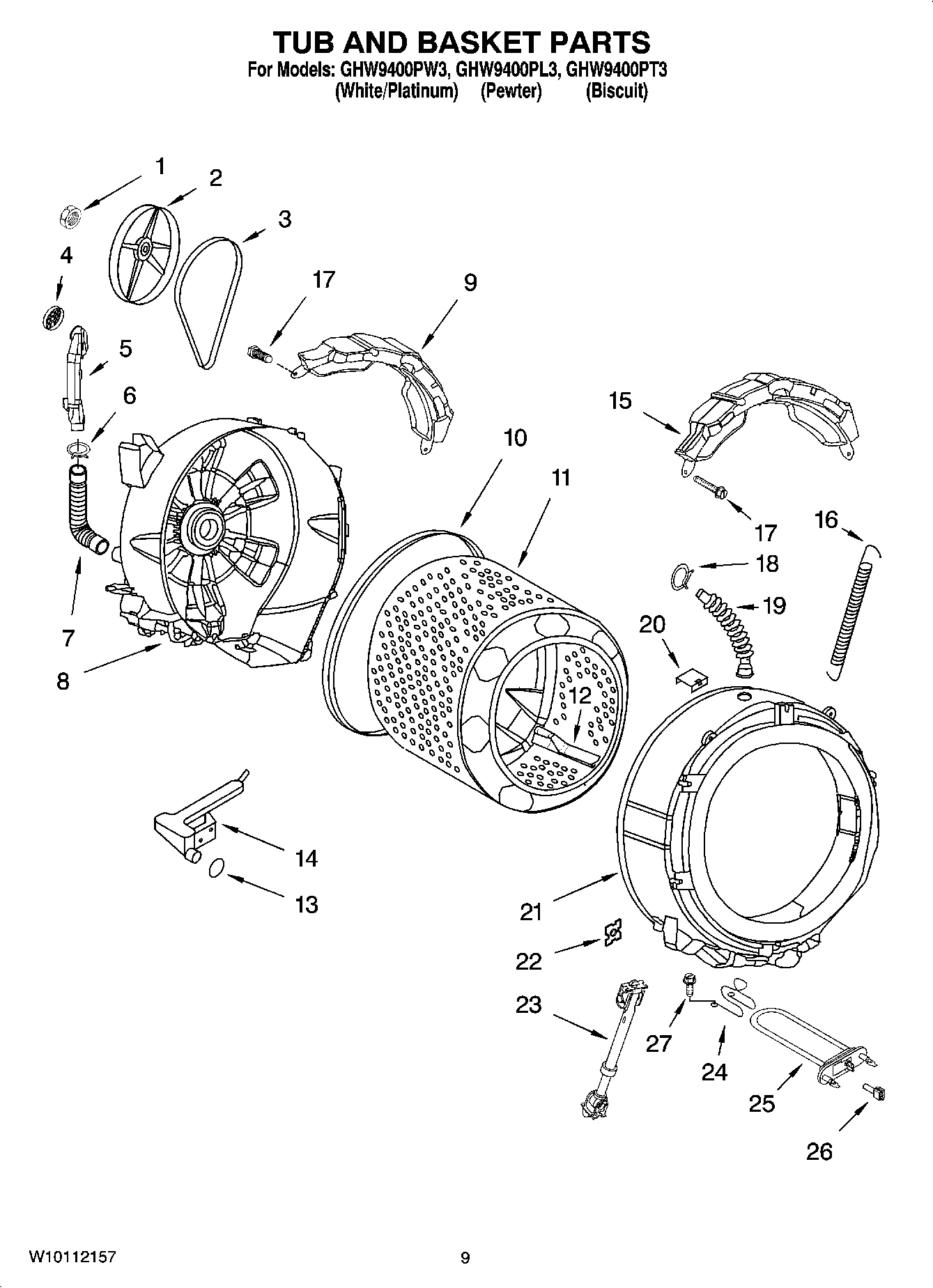 05 - TUB AND BASKET PARTS