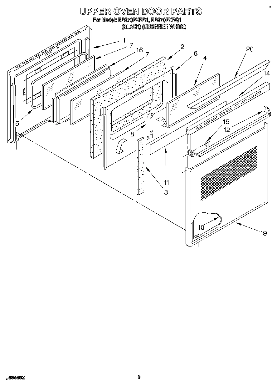 05 - UPPER OVEN DOOR