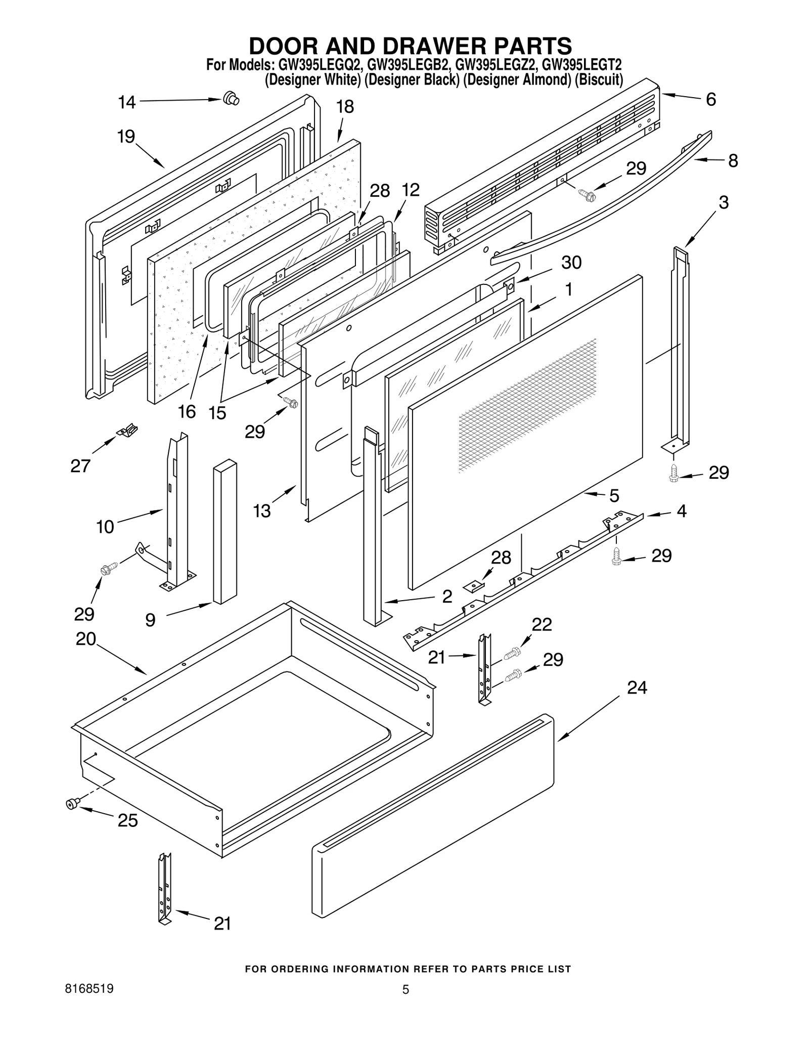 DOOR AND DRAWER PARTS