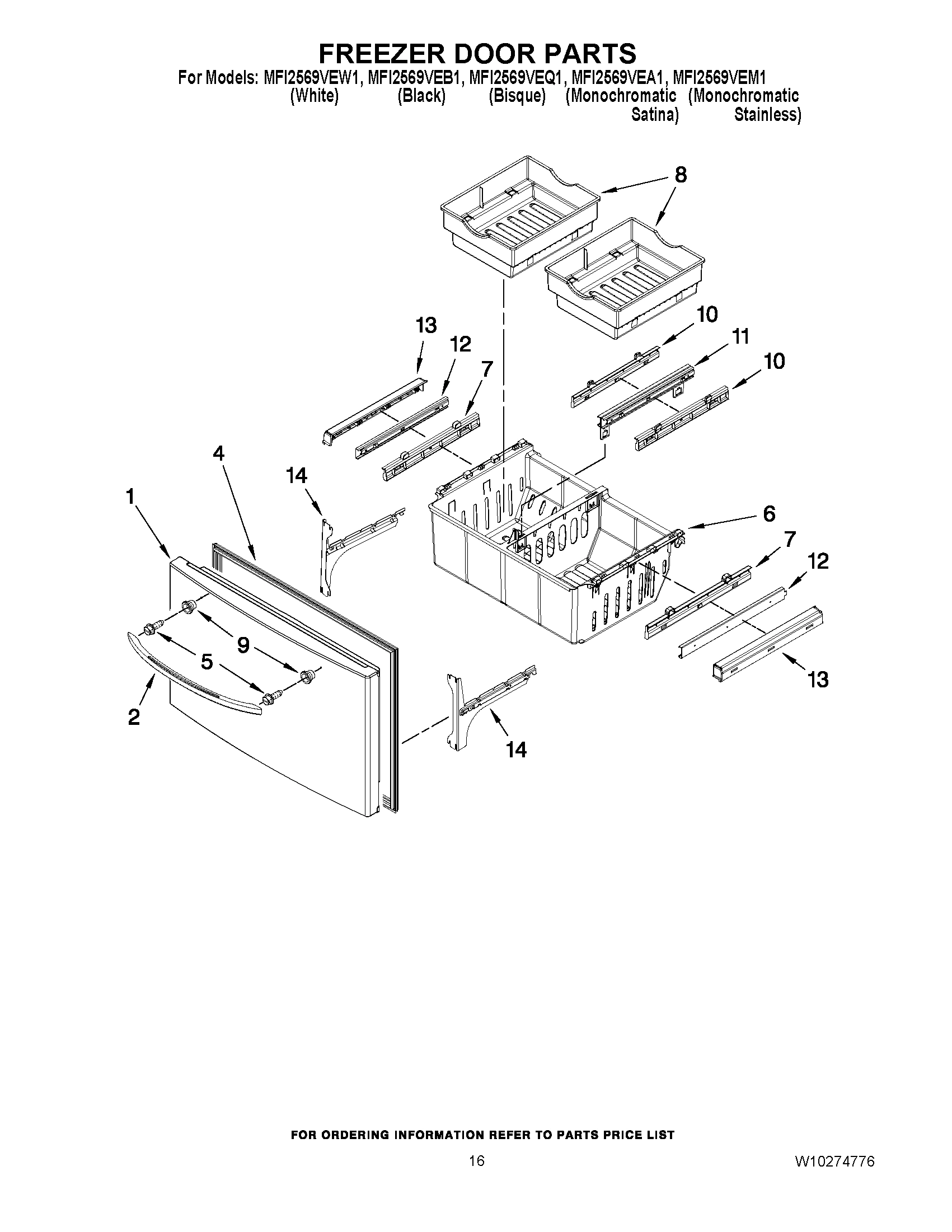 09 - FREEZER DOOR PARTS