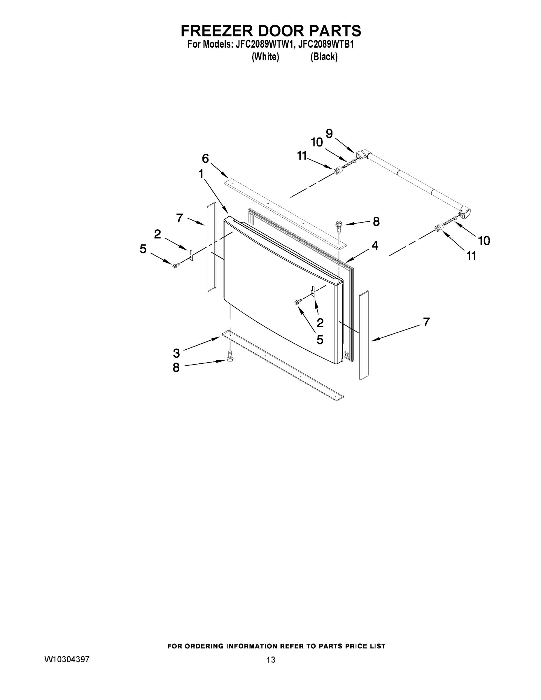07 - FREEZER DOOR PARTS