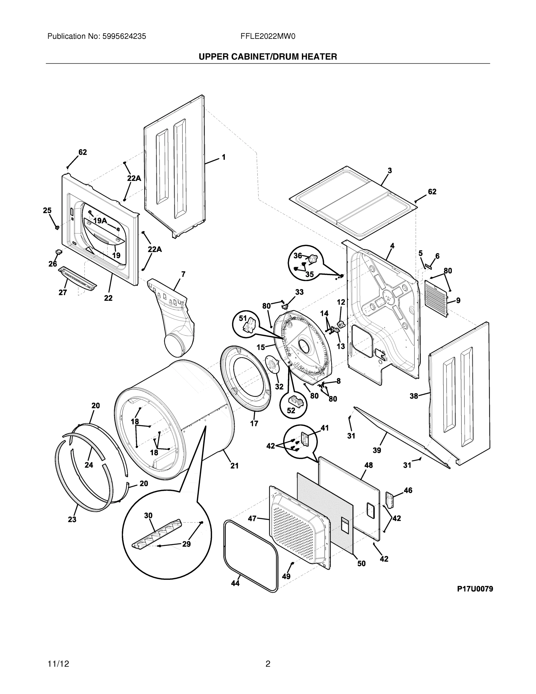 03 - UPPER CABINET/DRUM/HEATER