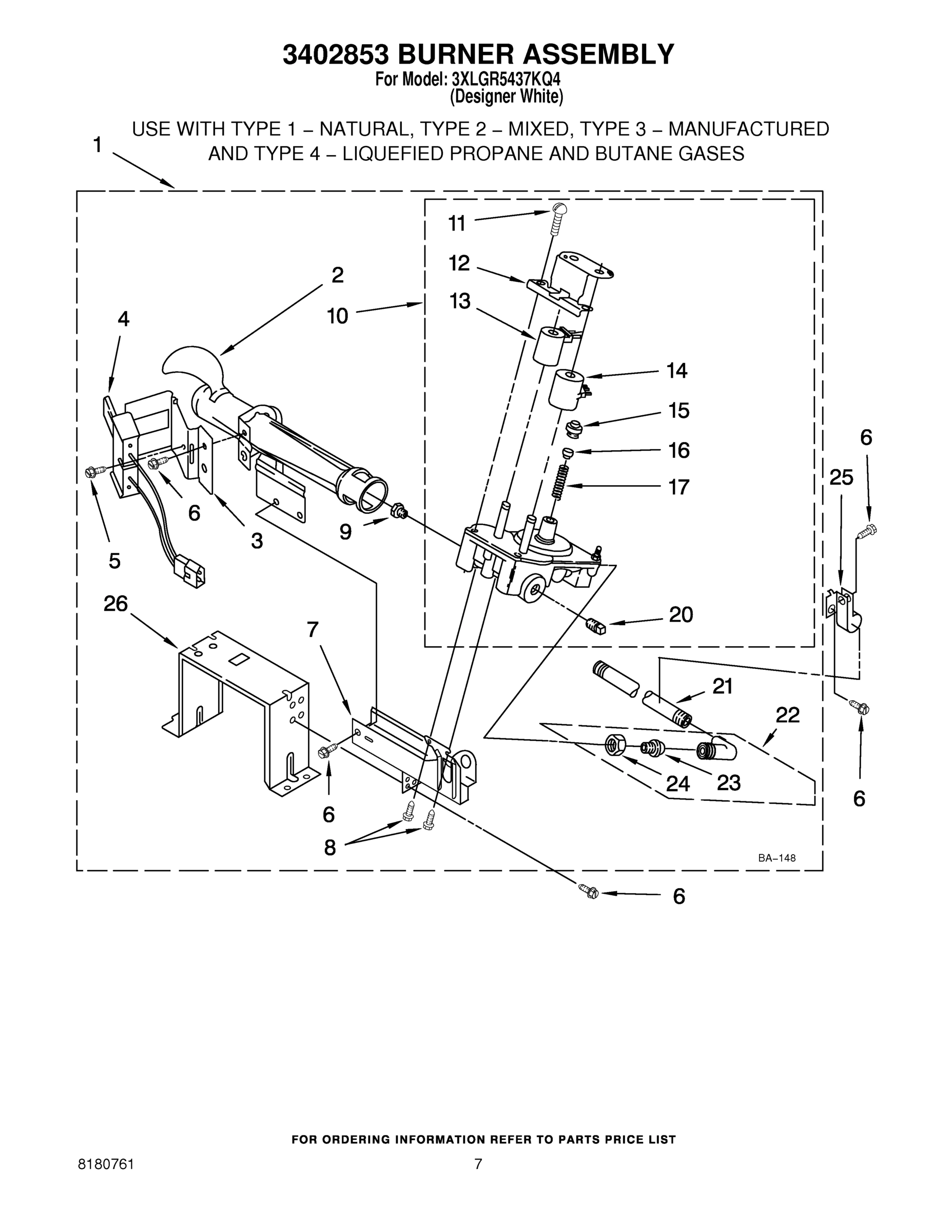 04 - BURNER ASSEMBLY - OPTIONAL PARTS