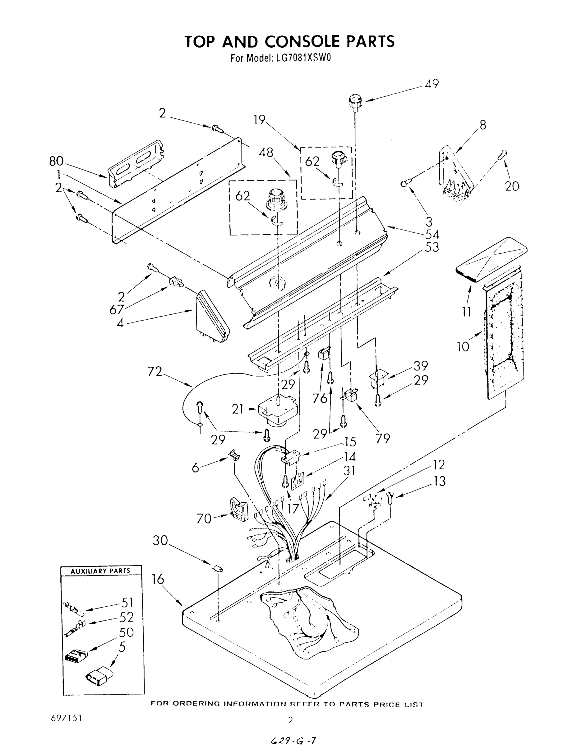 02 - TOP AND CONSOLE , LITERATURE AND OPTIONAL