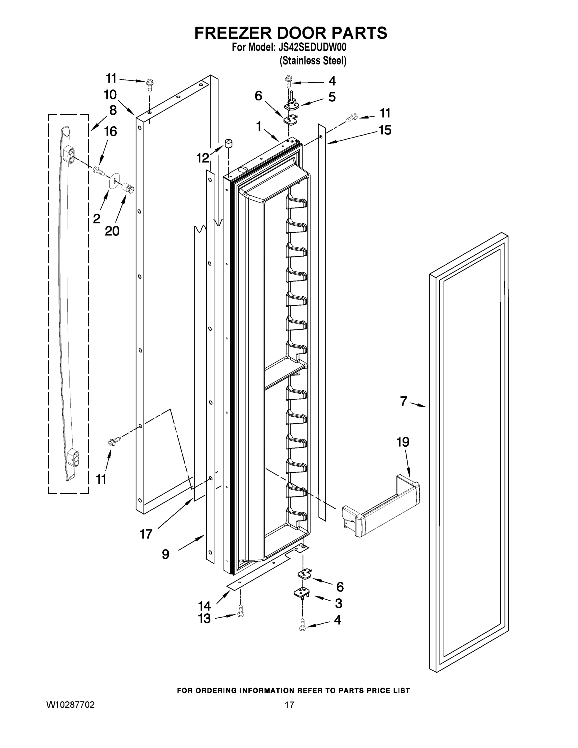 11 - FREEZER DOOR PARTS