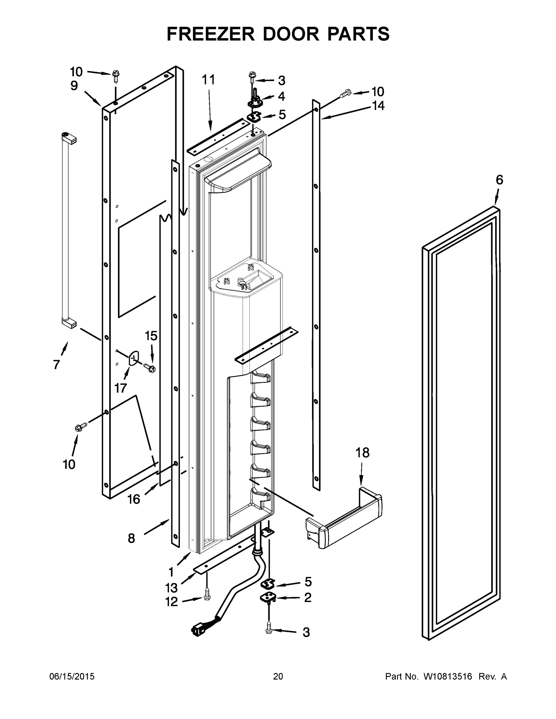 11 - FREEZER DOOR PARTS