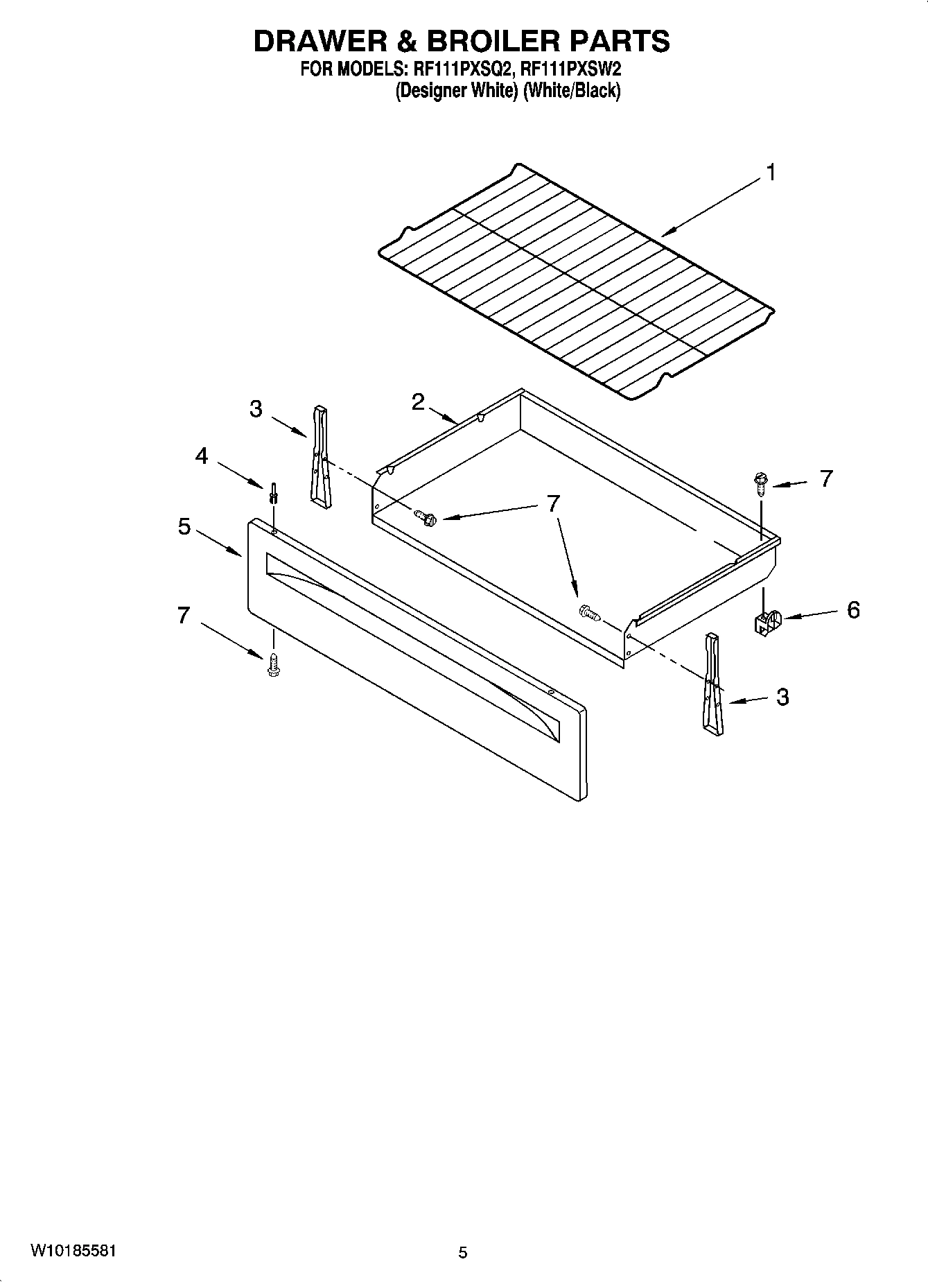 04 - DRAWER & BROILER PARTS