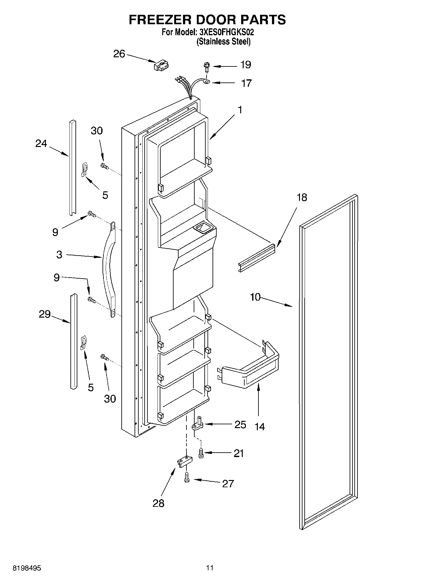 06 - FREEZER DOOR PARTS