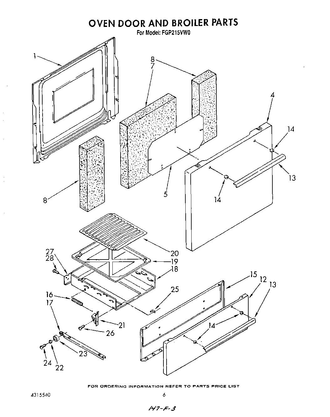 05 - OVEN DOOR AND BROILER