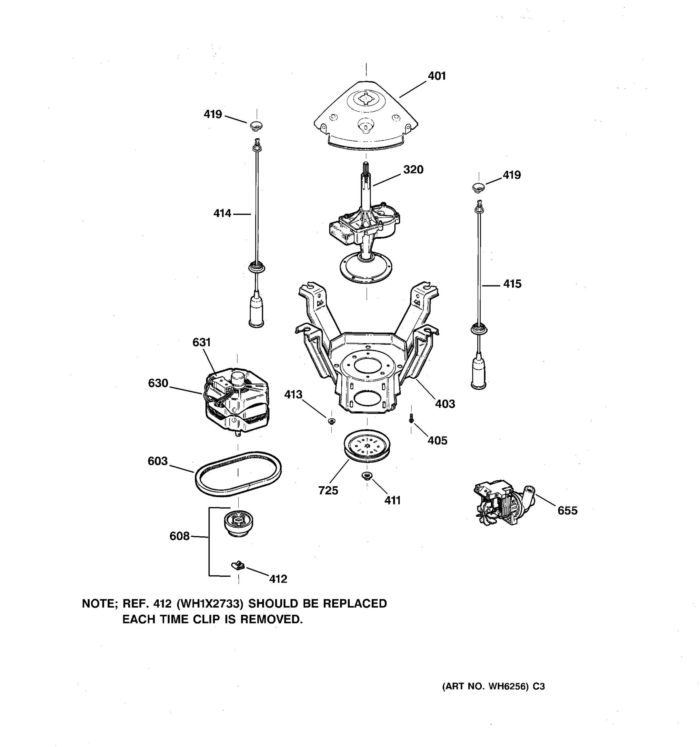 SUSPENSION, PUMP & DRIVE COMPONENTS