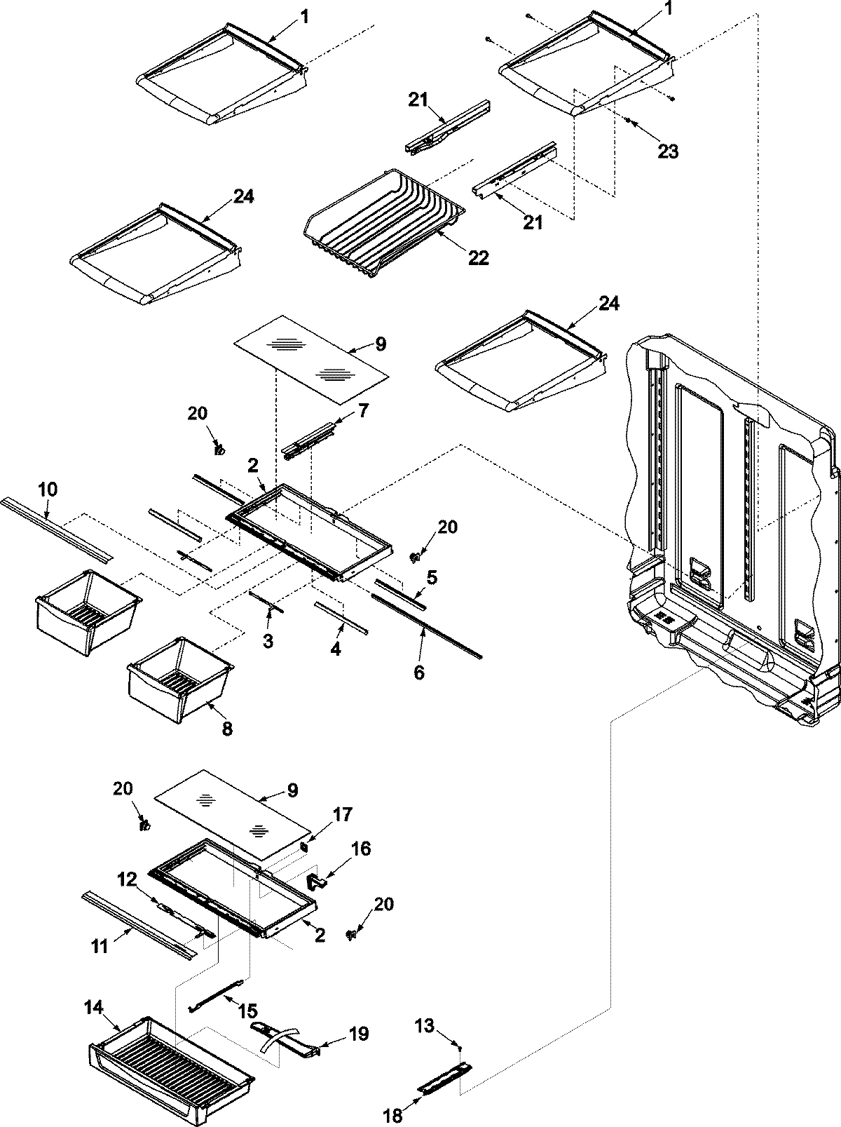 09 - REFRIGERATOR SHELVING
