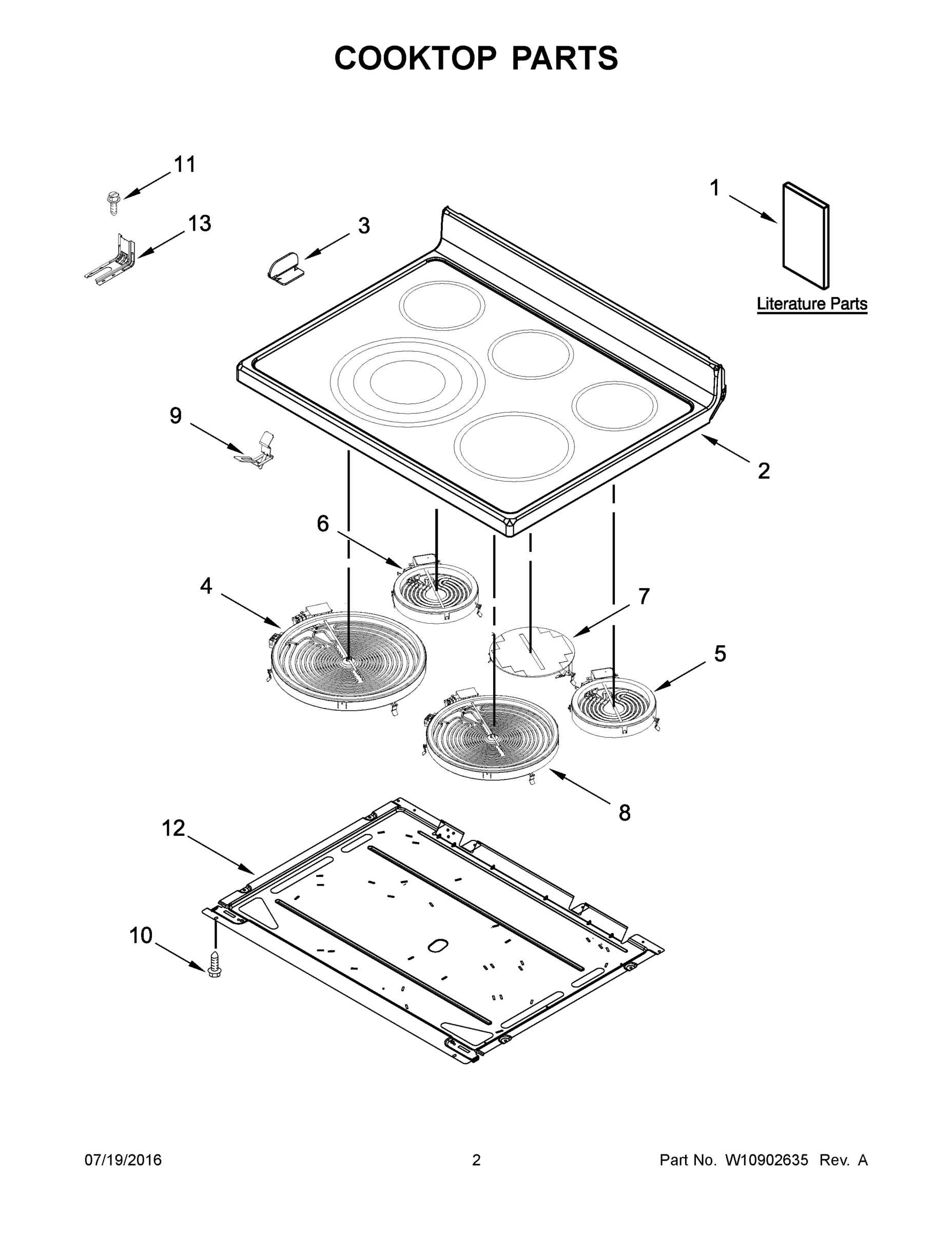 02 - COOKTOP PARTS