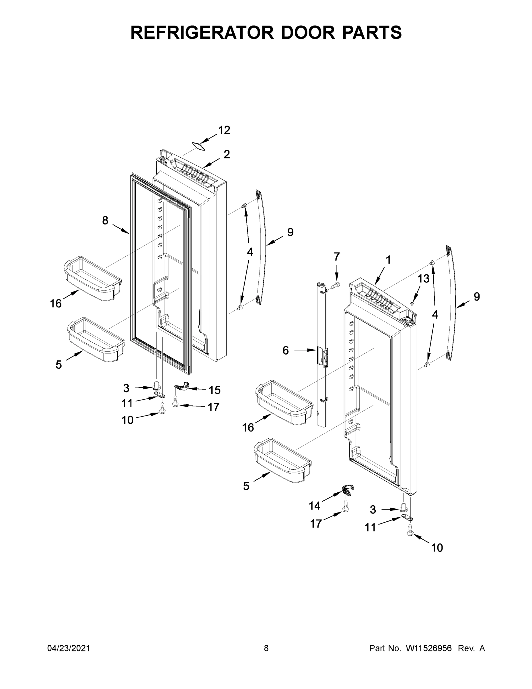 05 - REFRIGERATOR DOOR PARTS