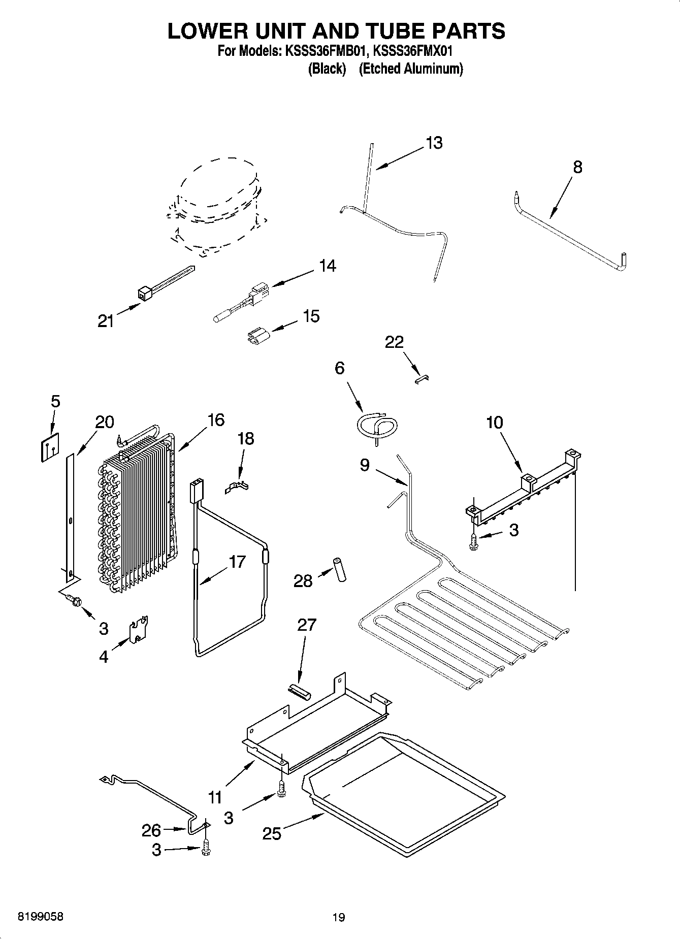 12 - LOWER UNIT AND TUBE PARTS